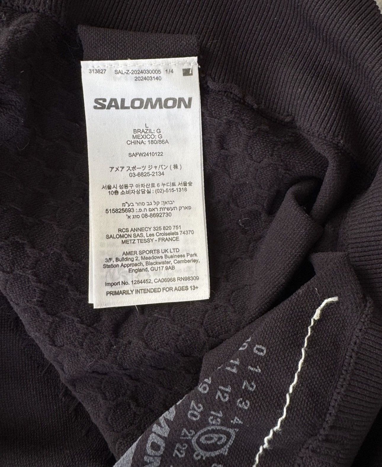 Maison Margiela MM6 Maison Margiela x Salomon Technical Logo Leggings Size US 32 / EU 48 - 6 Thumbnail