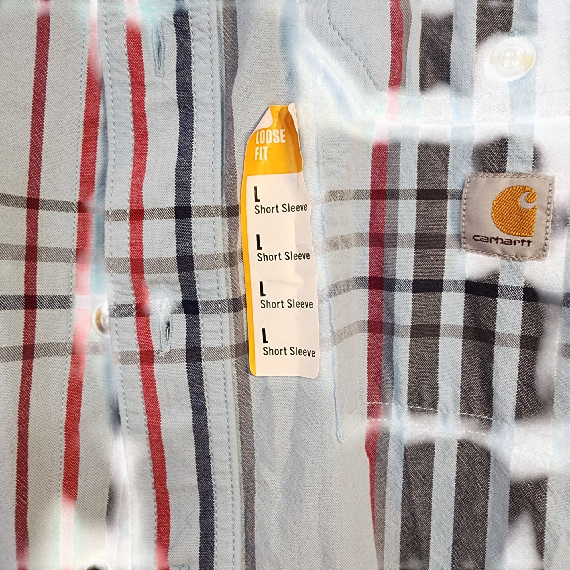 Carhartt Carhartt Shirt Plaid Loose Fit Short Sleeve Button Up Mens L Size US L / EU 52-54 / 3 - 4 Thumbnail