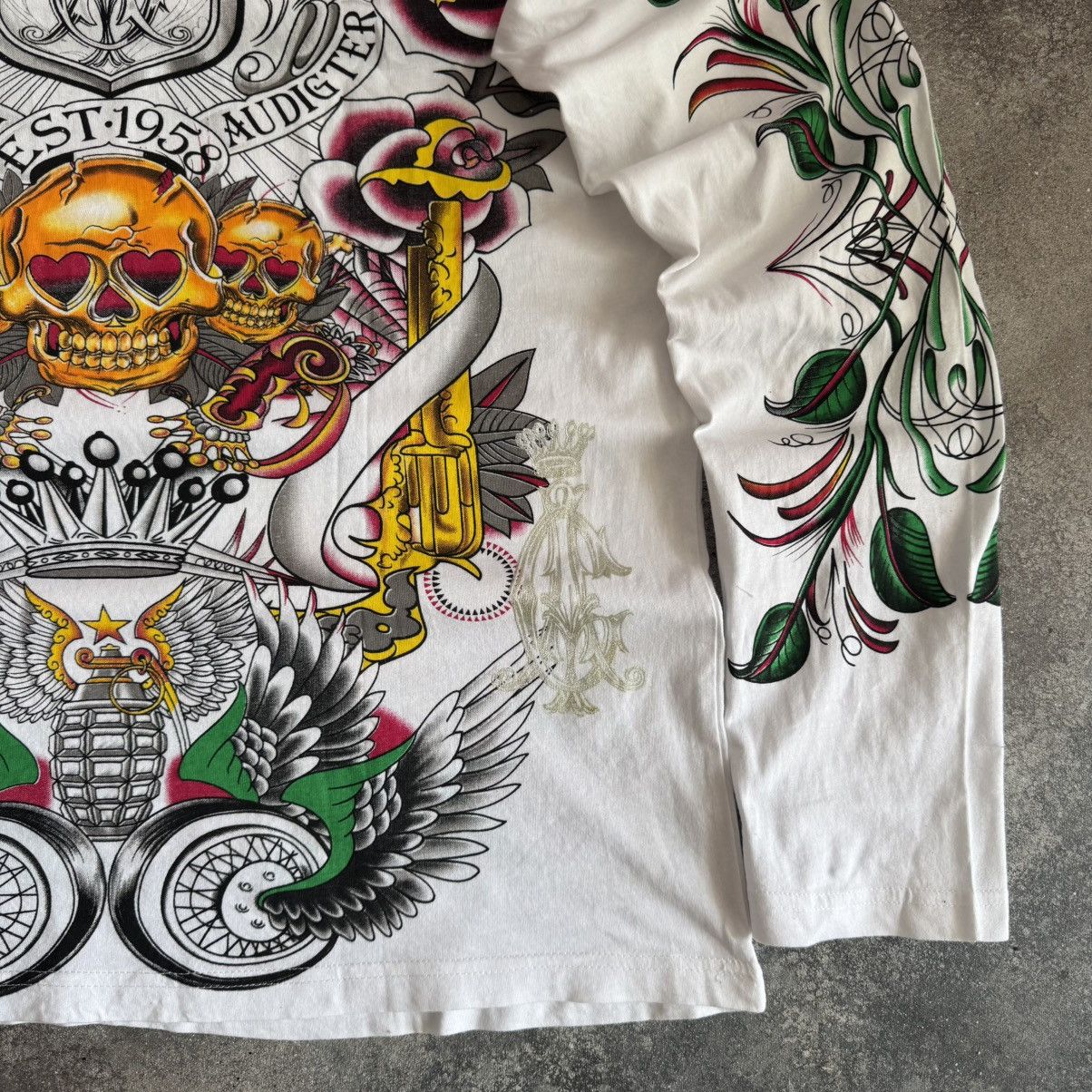 Ed Hardy Christian Audigier (Ed Hardy) Y2K Vintage Long Sleeve Top Size US XL / EU 56 / 4 - 15 Thumbnail