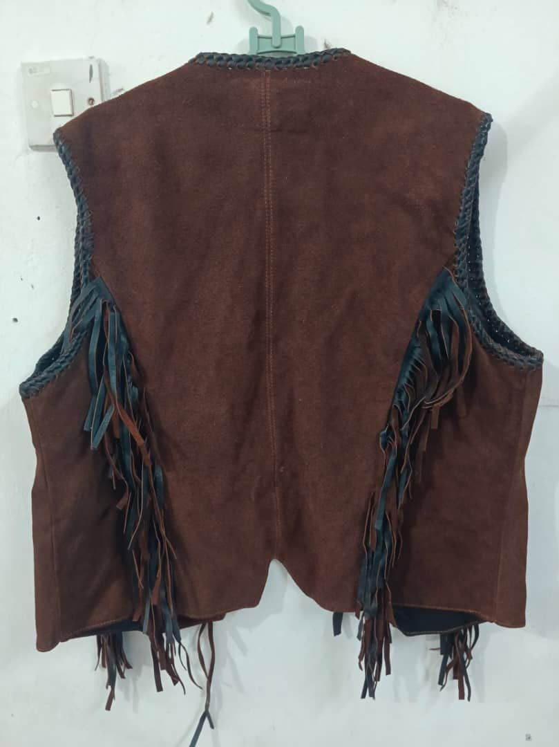 Harley Davidson × Vintage Vintage Leather apache American motorcycle vest Size US XL / EU 56 / 4 - 2 Thumbnail