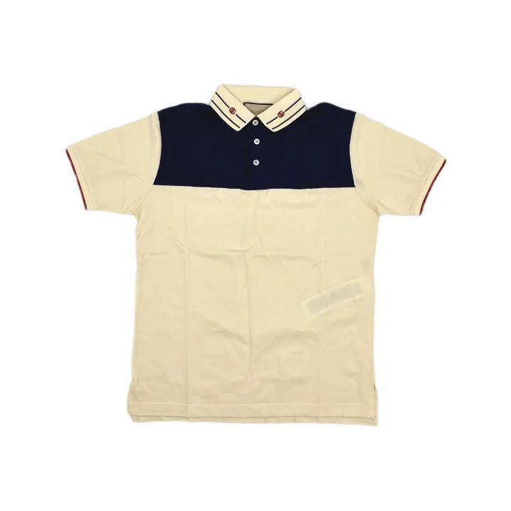 Gucci Gucci Gucci Embroidered Collar Cotton Short Sleeve Polo -2 Size US M / EU 48-50 / 2 - 2 Thumbnail