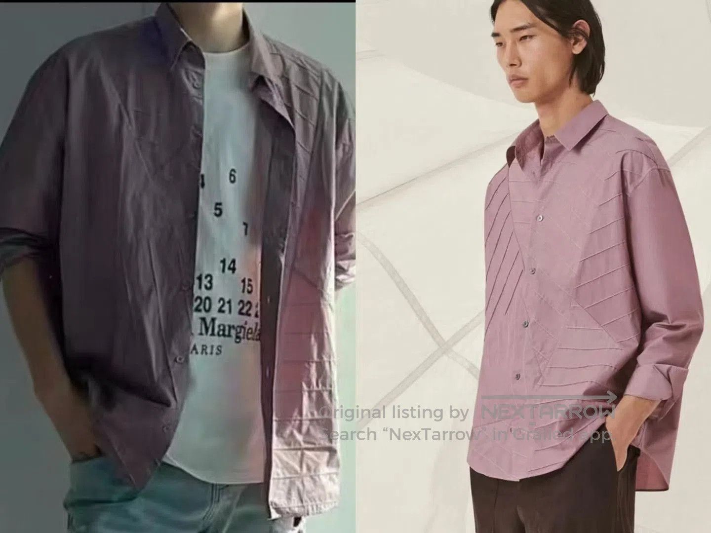Hermes Hermes Spliced Quilted Lapel Long-Sleeve Shirt. Size M / US 6-8 / IT 42-44 - 8 Thumbnail
