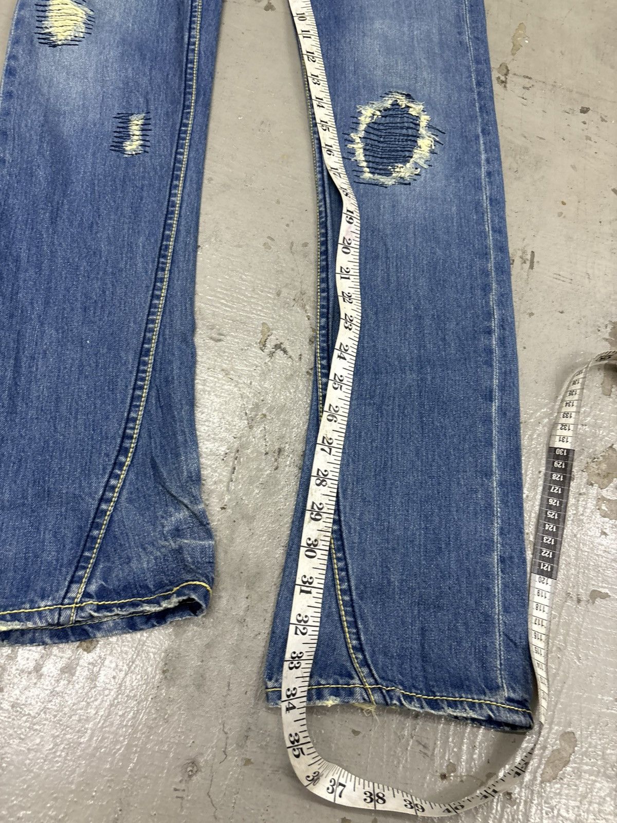 Kapital Kapital sashiko reworks Slim Straight Ozoc Distressed Flared Size US 30 / EU 46 - 20 Thumbnail