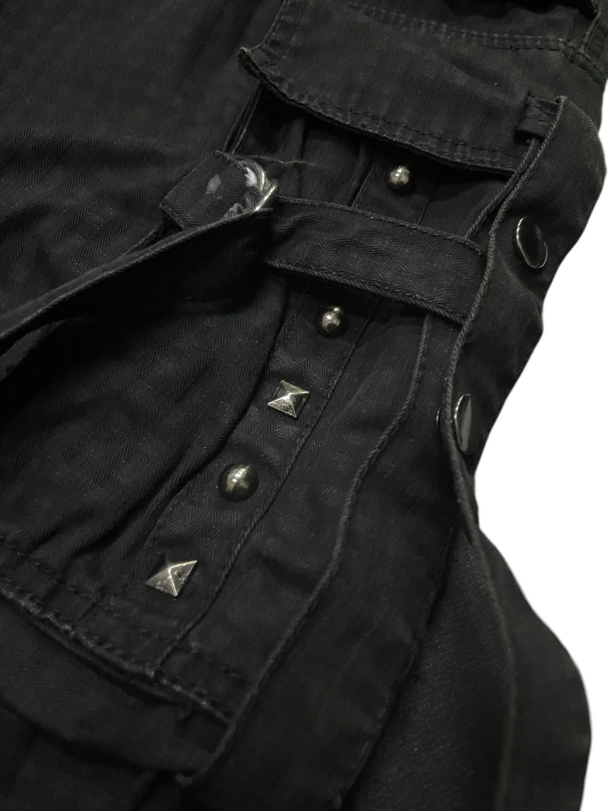 Hysteric Glamour × Japanese Brand × Tripp NYC Planet Five Japan Raver Studded Bondage Loose Jeans Size US 33 - 12 Thumbnail