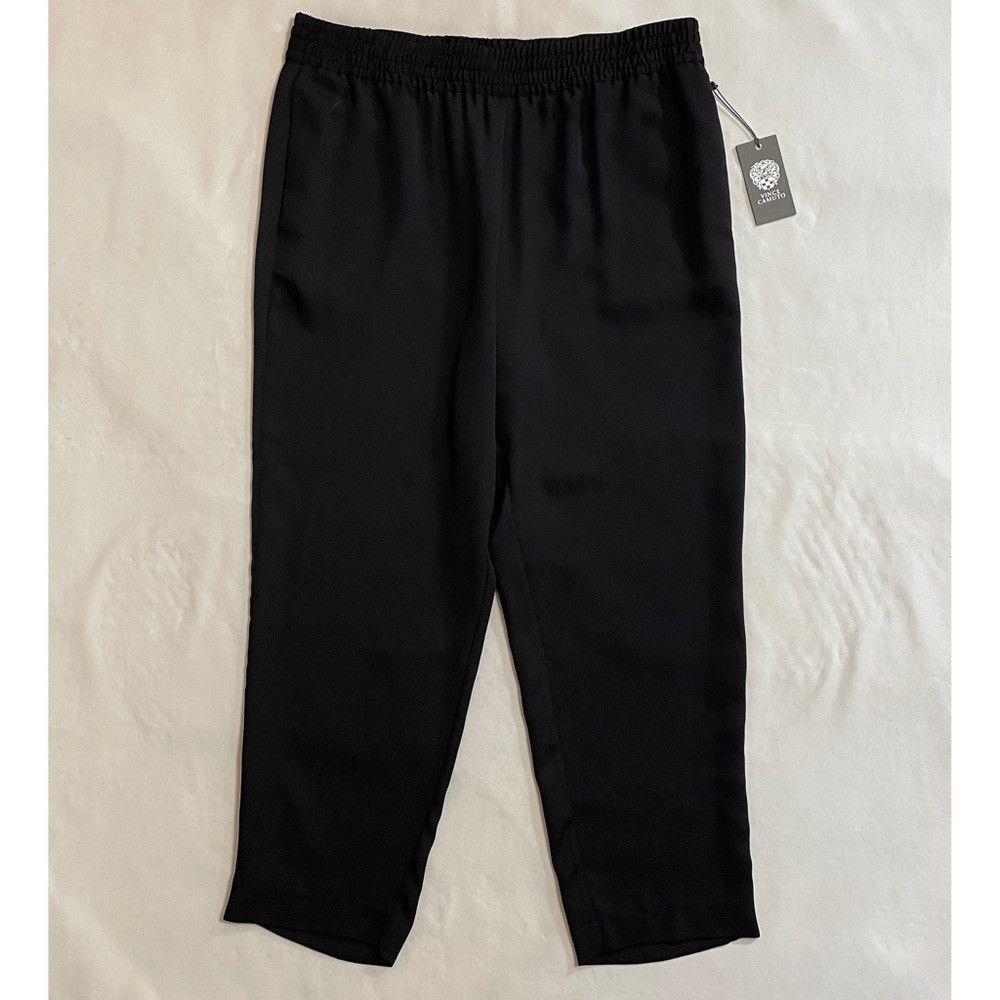 Vince Camuto NWT New $99 Vince Camuto Black Rumple Pants Size L Size 36" / US 14 / IT 50 - 2 Thumbnail