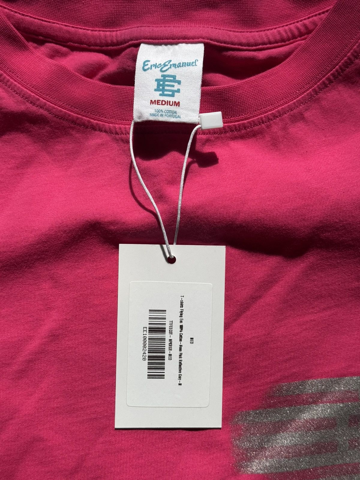 Eric Emanuel Eric Emanuel Pink Motion Blur Logo Silver Glitter T-Shirt Size US M / EU 48-50 / 2 - 3 Thumbnail