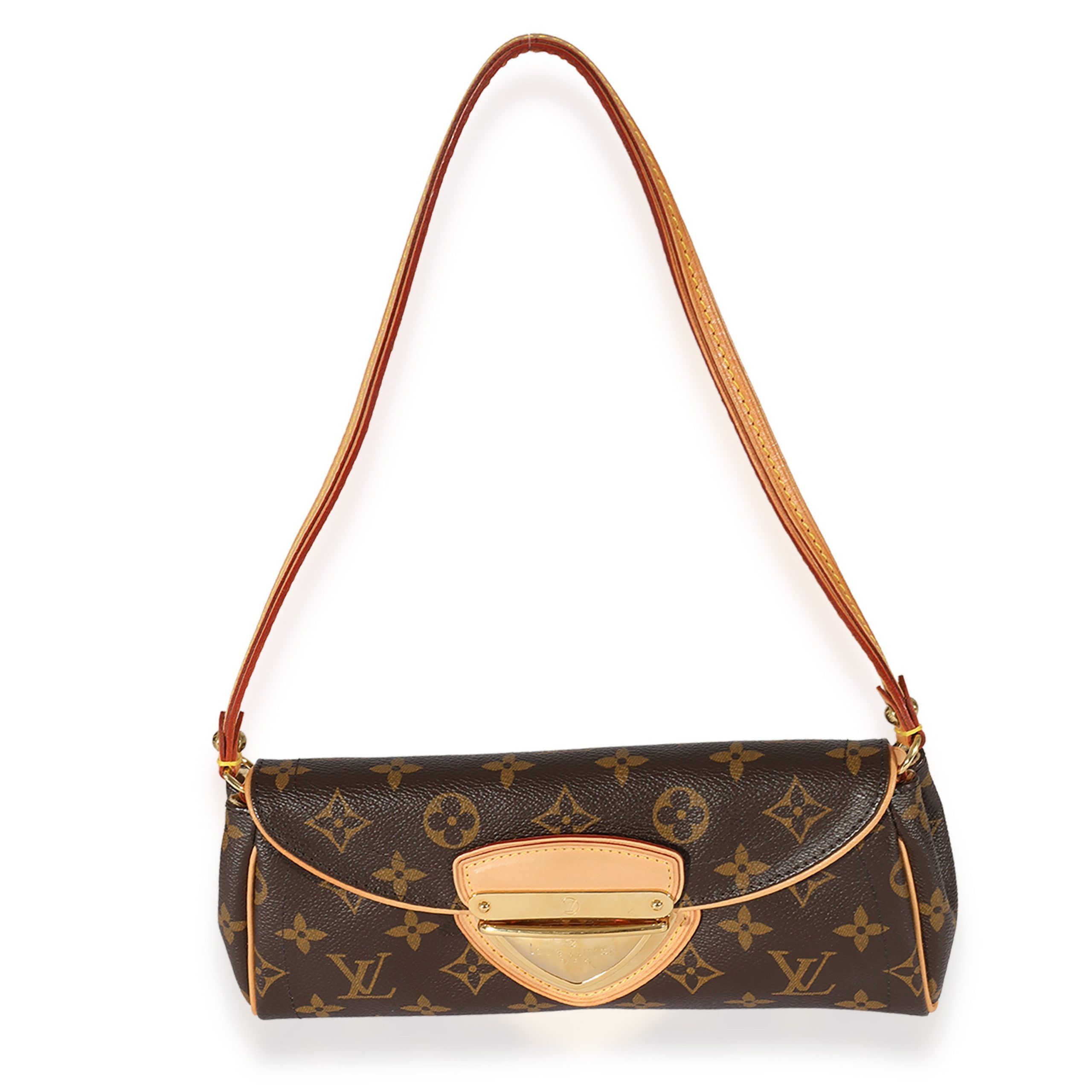 image of Louis Vuitton Monogram Canvas Beverly Clutch in Brown, Women's