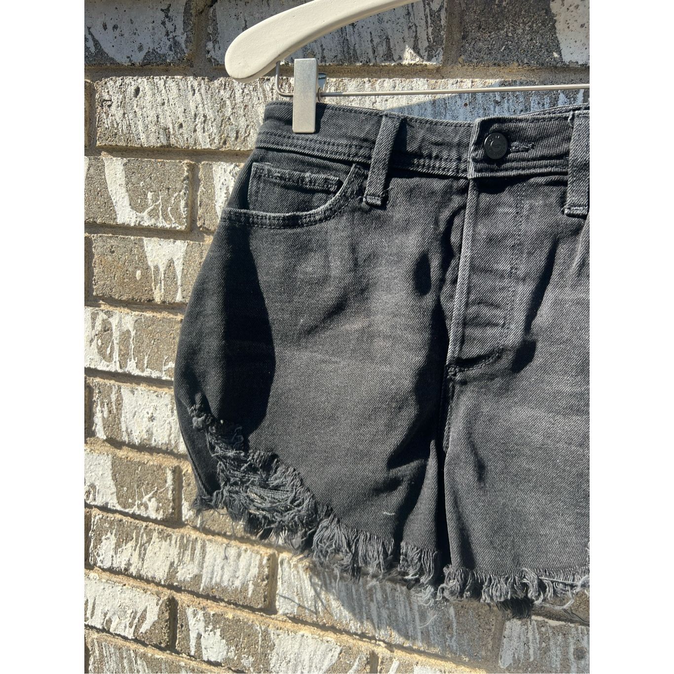 Hollister Hollister Black Curvy Ultra High-Rise Mom Short 3” Shorts Wo Size 25" / US 0 / IT 36 - 3 Thumbnail