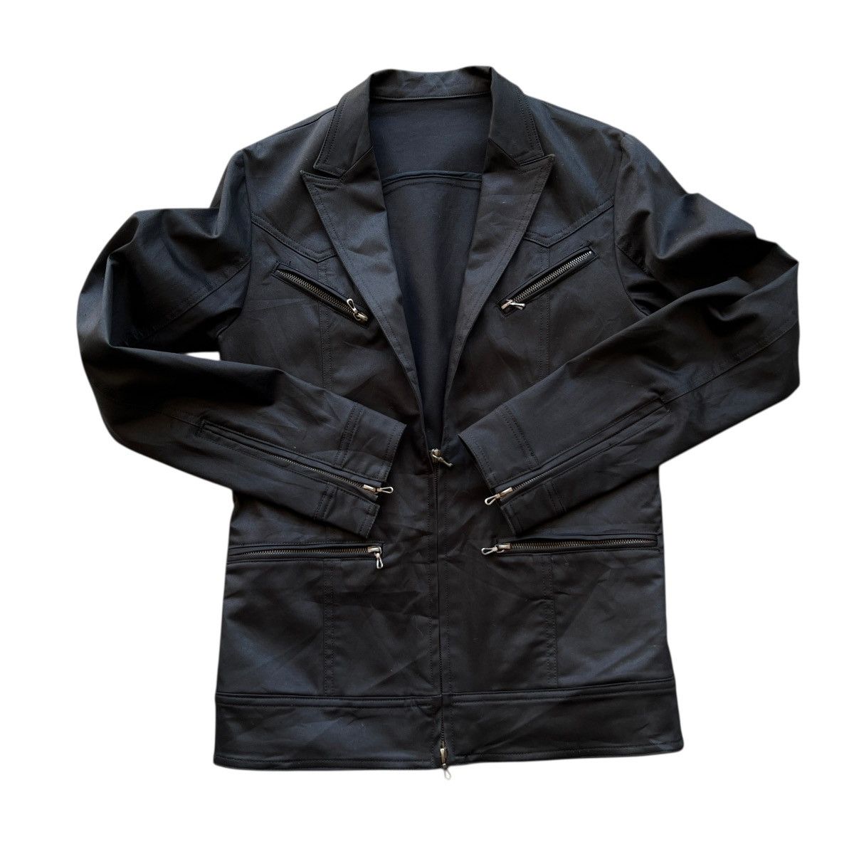 Shellac 🔥 Shellac Zipper EmoGoth Jacket Made In Japan - Size S Size US S / EU 44-46 / 1 - 3 Thumbnail
