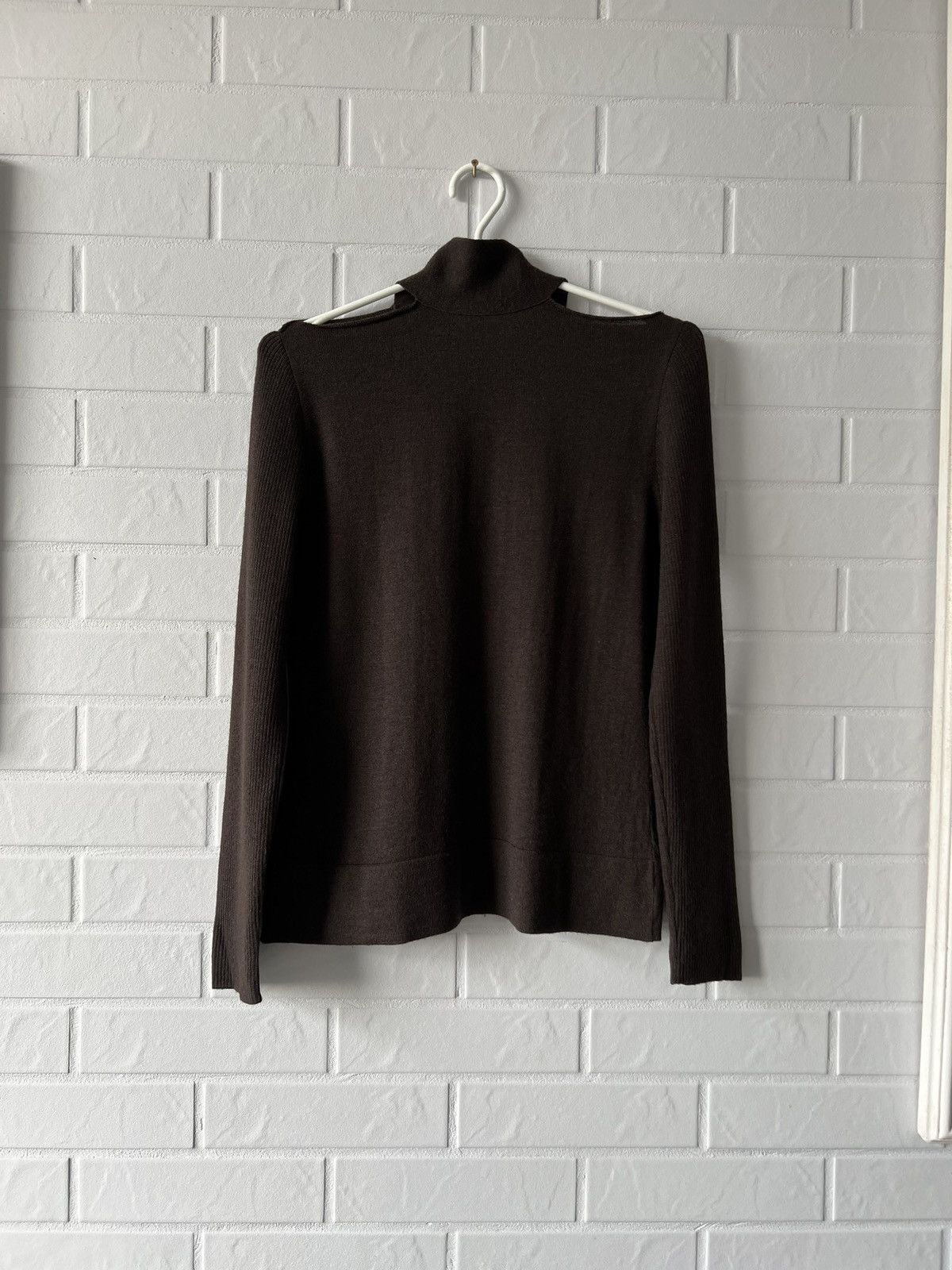 Other Crea Concept Long Sleeve Wool Sweater Open Shoulders Size S Size S / US 4 / IT 40 - 12 Thumbnail