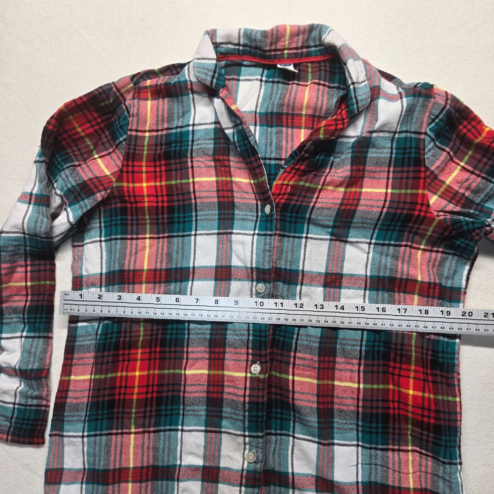 Old Navy Old Navy Shirt Button-Up Shirt Womens M Adult Multicolor Red White Check Vinyl? Size M / US 6-8 / IT 42-44 - 4 Thumbnail