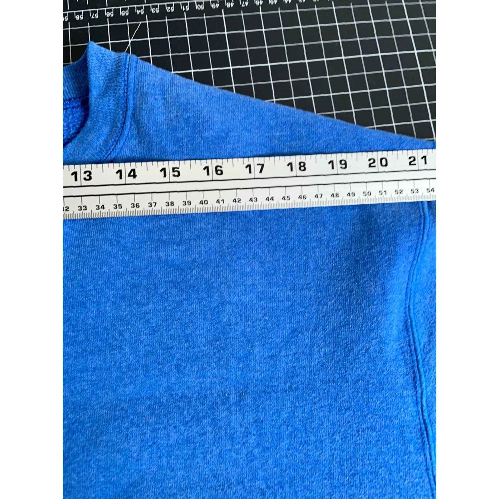 Vintage VTG BVD Blank Crewneck Sweatshirt Adult Large (XL Tag) Blue 50/50 Blend Solid Size US L / EU 52-54 / 3 - 7 Thumbnail