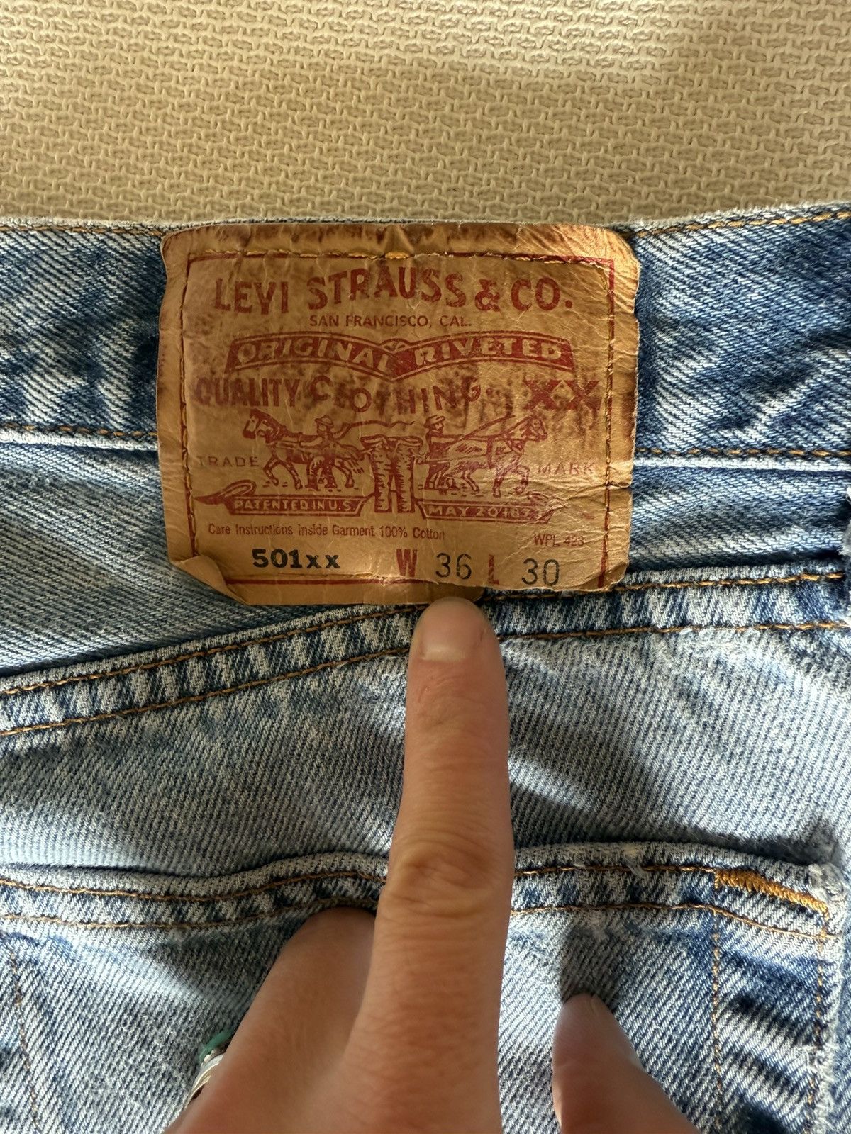 Levi's Vintage Clothing Vintage Levis 501s Size US 36 / EU 52 - 8 Thumbnail