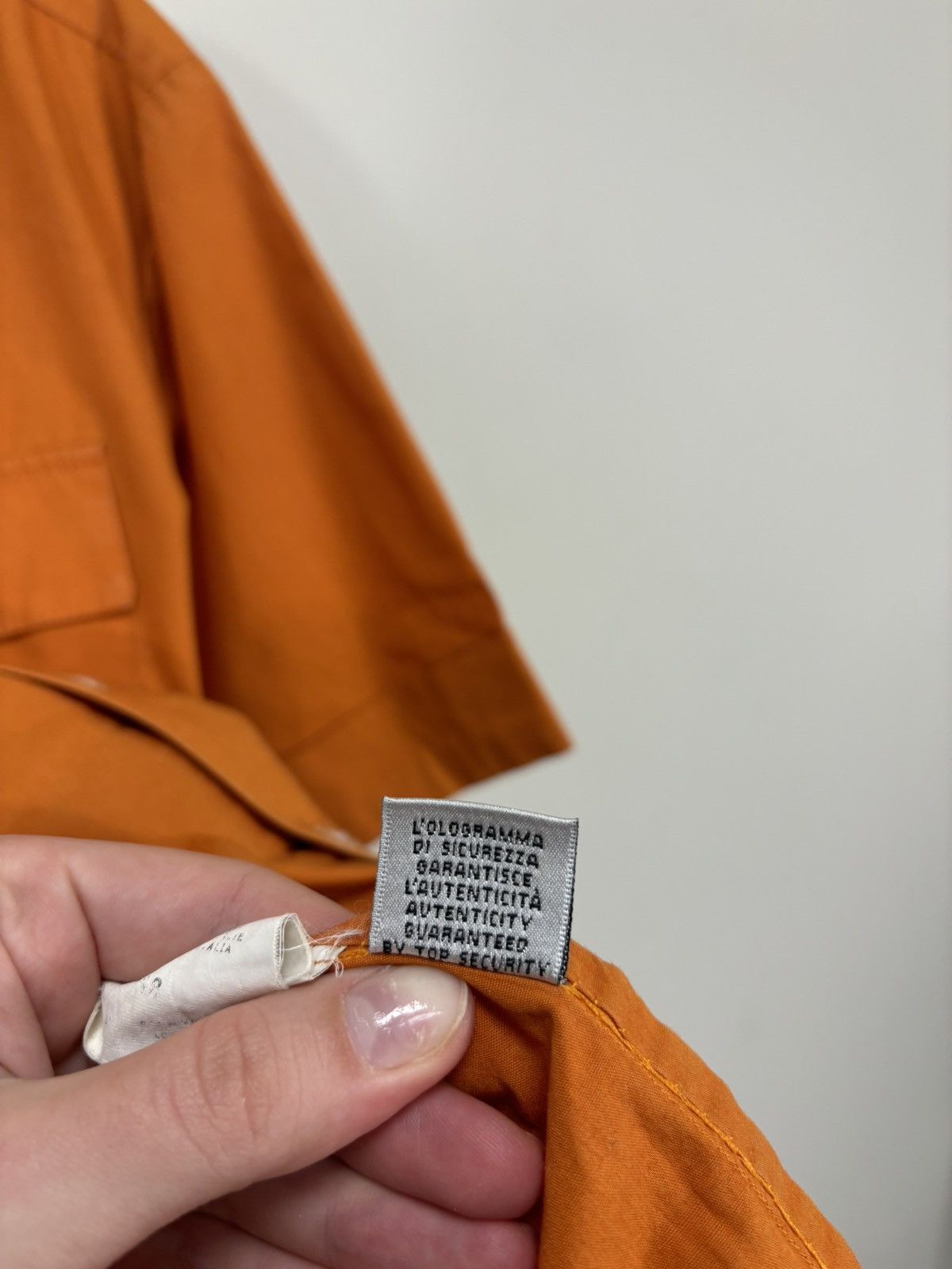 Dolce & Gabbana Vintage Dolce & Gabbana Orange Pocket Short Sleeve Shirt Size US M / EU 48-50 / 2 - 15 Thumbnail