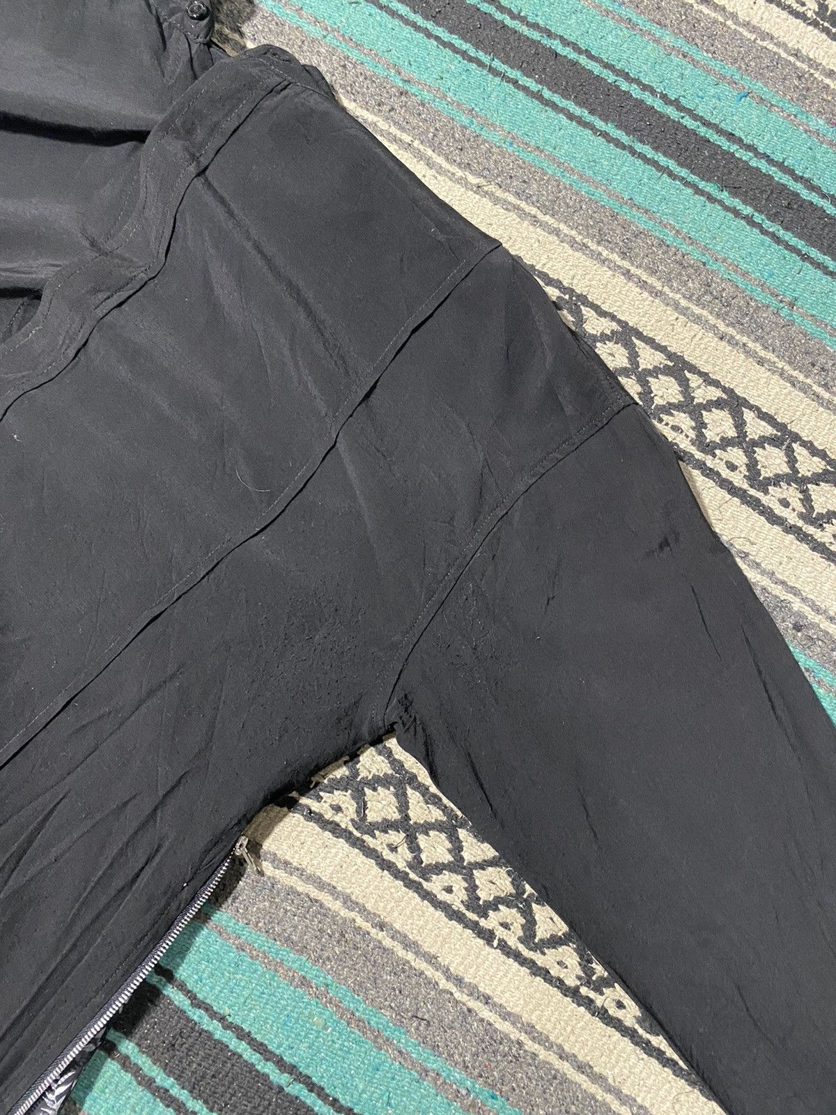 If Six Was Nine 2000s XFRM - Side Zipper Hidden Button Black Shirt Size US M / EU 48-50 / 2 - 8 Thumbnail