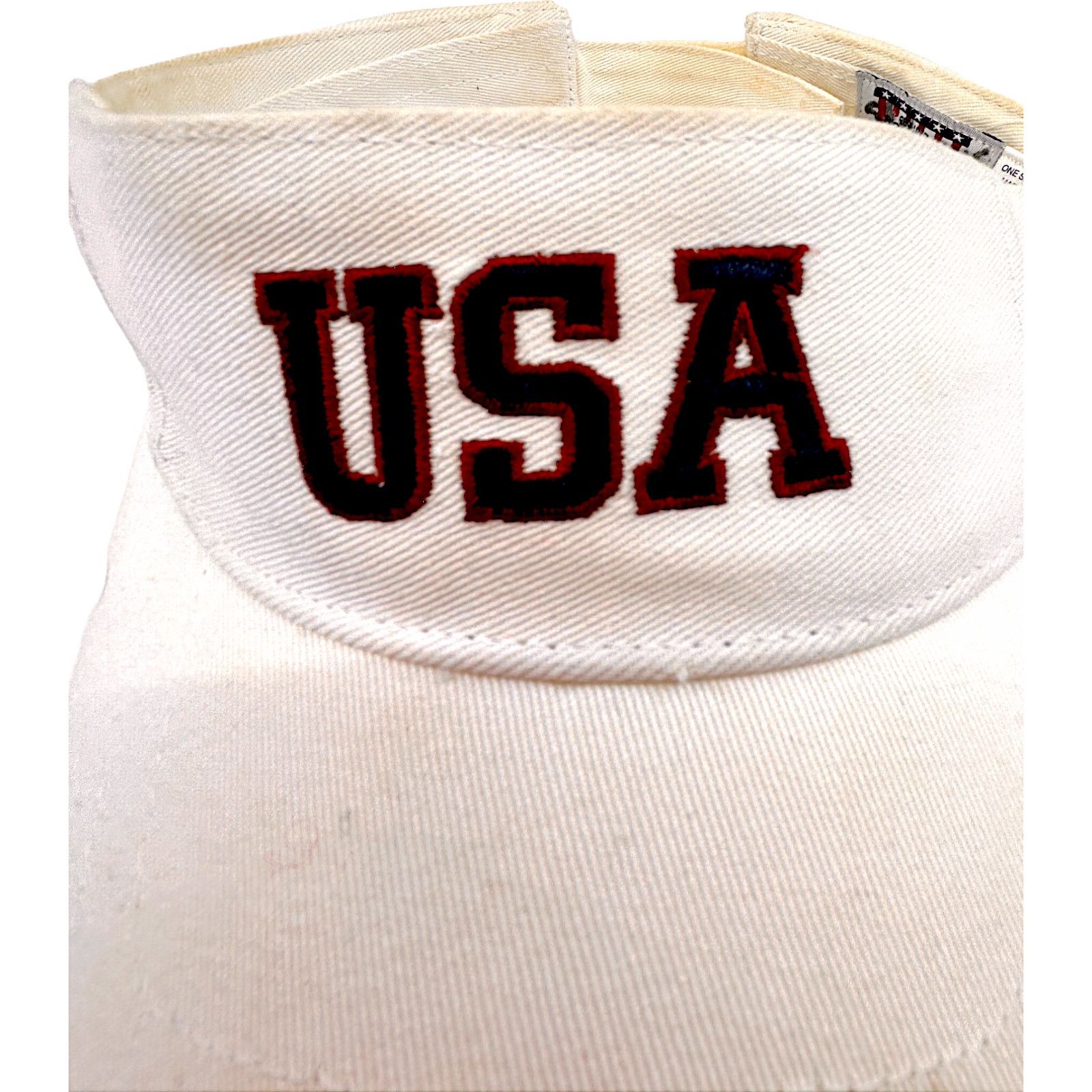 Sonoma Genuine Sonoma Jean Company USA Adjustable White Visor Size ONE SIZE - 2 Thumbnail