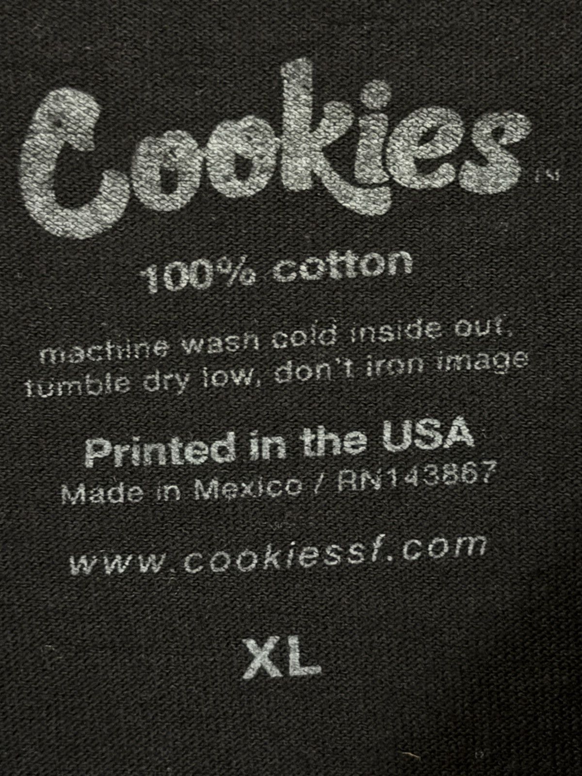 Cookies Cookies Blue Black Euro Modern Currency Logo Tee Black XL Size US XL / EU 56 / 4 - 3 Thumbnail