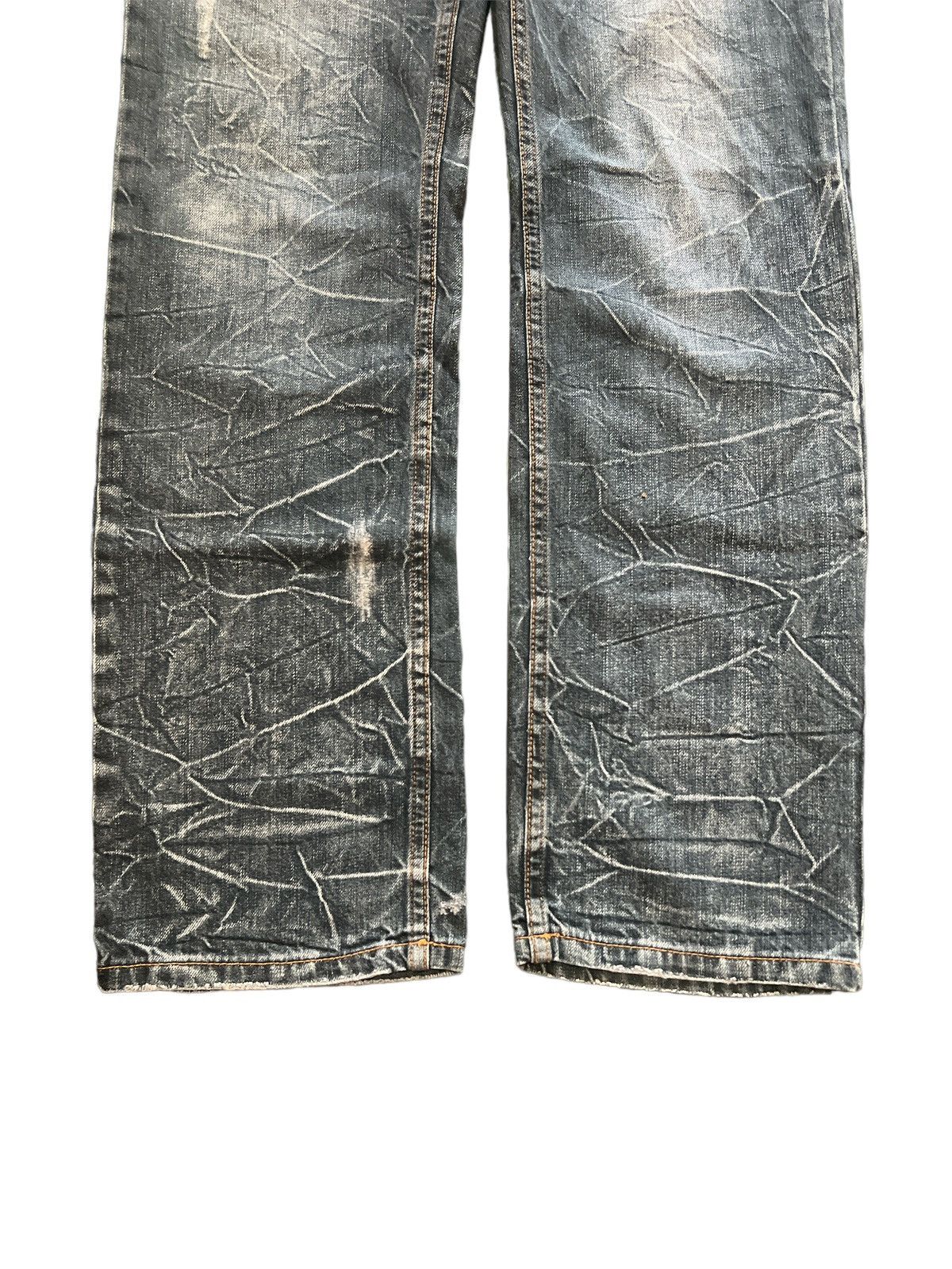 Japanese Brand × Vintage DOUBLE WAIST‼️NYLAUS DISTRESSED DENIM PANT Size US 30 / EU 46 - 4 Thumbnail