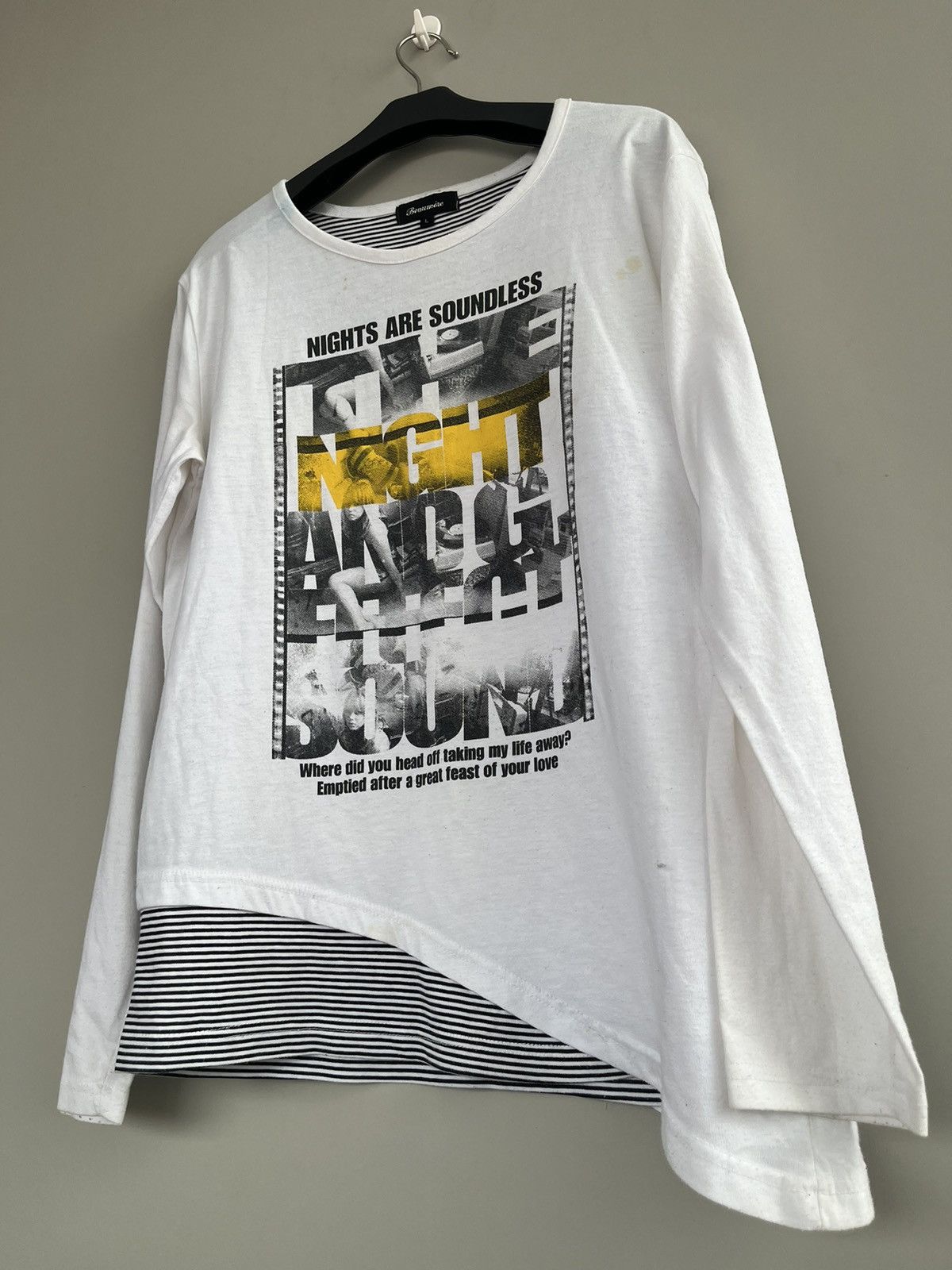 14th Addiction × KMRii × Yasuyuki Ishii BEAUMERE MAGAZINE GIRL DOUBLE LAYER SEDITIONARIES PUNK STYLE Size US M / EU 48-50 / 2 - 8 Thumbnail