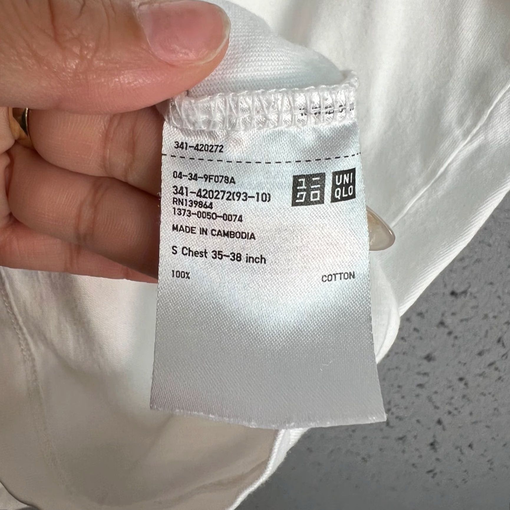 Uniqlo VINTAGE Uniqlo Shirt Mens Small White Sleeveless Supima Cotton T-Shirt Size US S / EU 44-46 / 1 - 4 Thumbnail