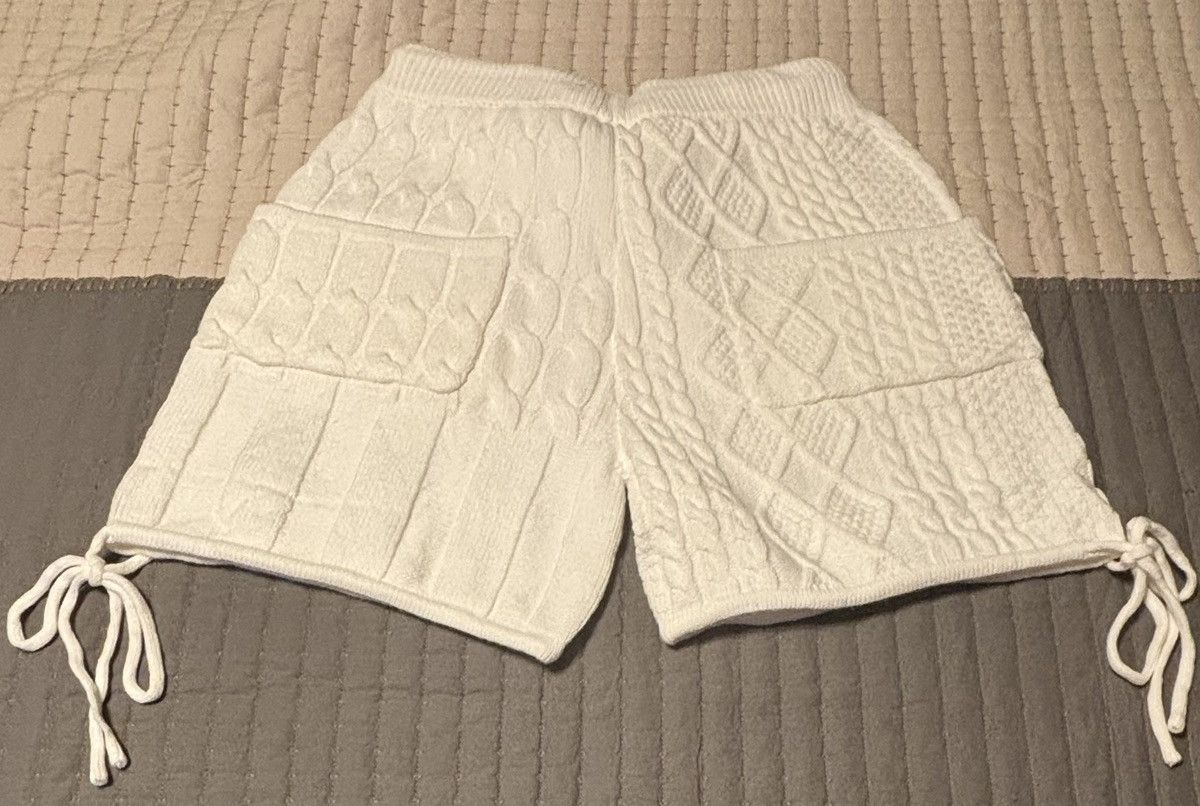 RETROVERT RETROVERT white cable knit shorts Size US 34 / EU 50 - 3 Thumbnail