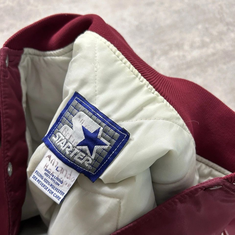 NCAA × Starter × Vintage NCAA TEXAS A&M AGGIES UNIVERSITY STARTER SATIN JACKET SIZE L Size US L / EU 52-54 / 3 - 5 Thumbnail