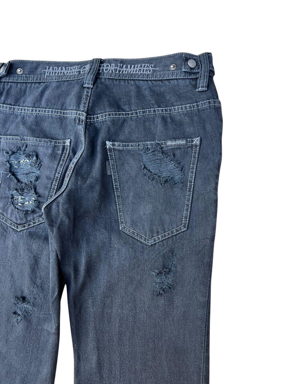 Shellac Of The Neige Style Japan Ripped Distress Denim Bootcut Jeans Size US 30 / EU 46 - 9 Thumbnail