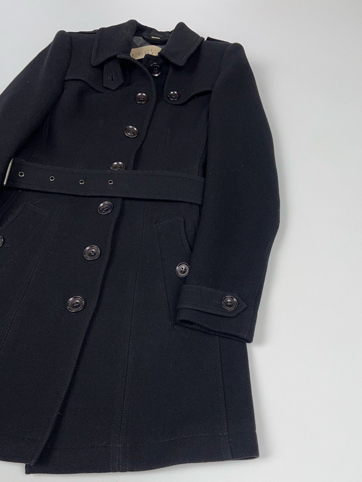 Burberry Burberry Brit Belted Wool Cashmere Coat Jacket Size XS / US 0-2 / IT 36-38 - 2 Thumbnail