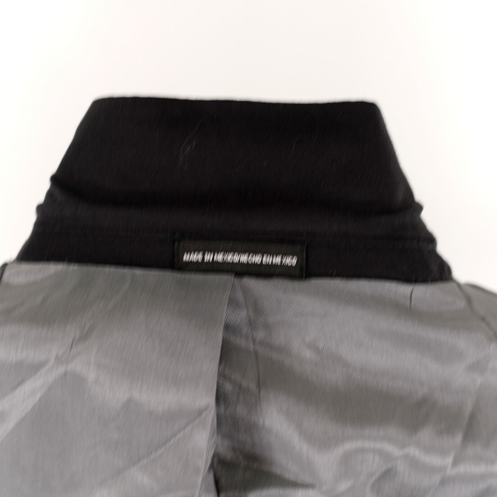 Stafford Stafford Essentials Black Wool 1 Felt Button Tuxedo Jacket 4 Size 40L - 15 Thumbnail