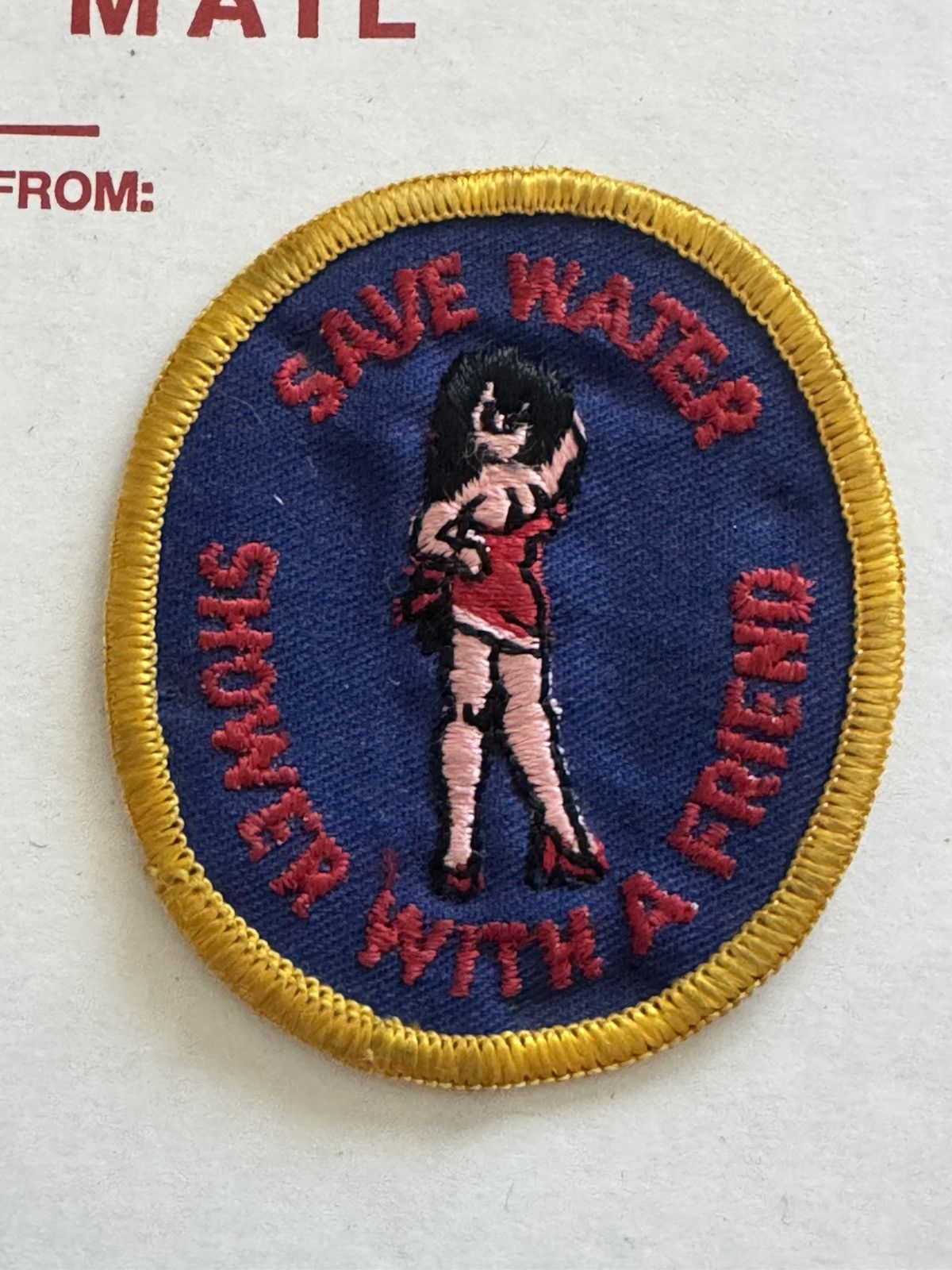Other Vintage Save Water Shoer With A Friend Cartoon Pinup Patch Size ONE SIZE - 2 Thumbnail