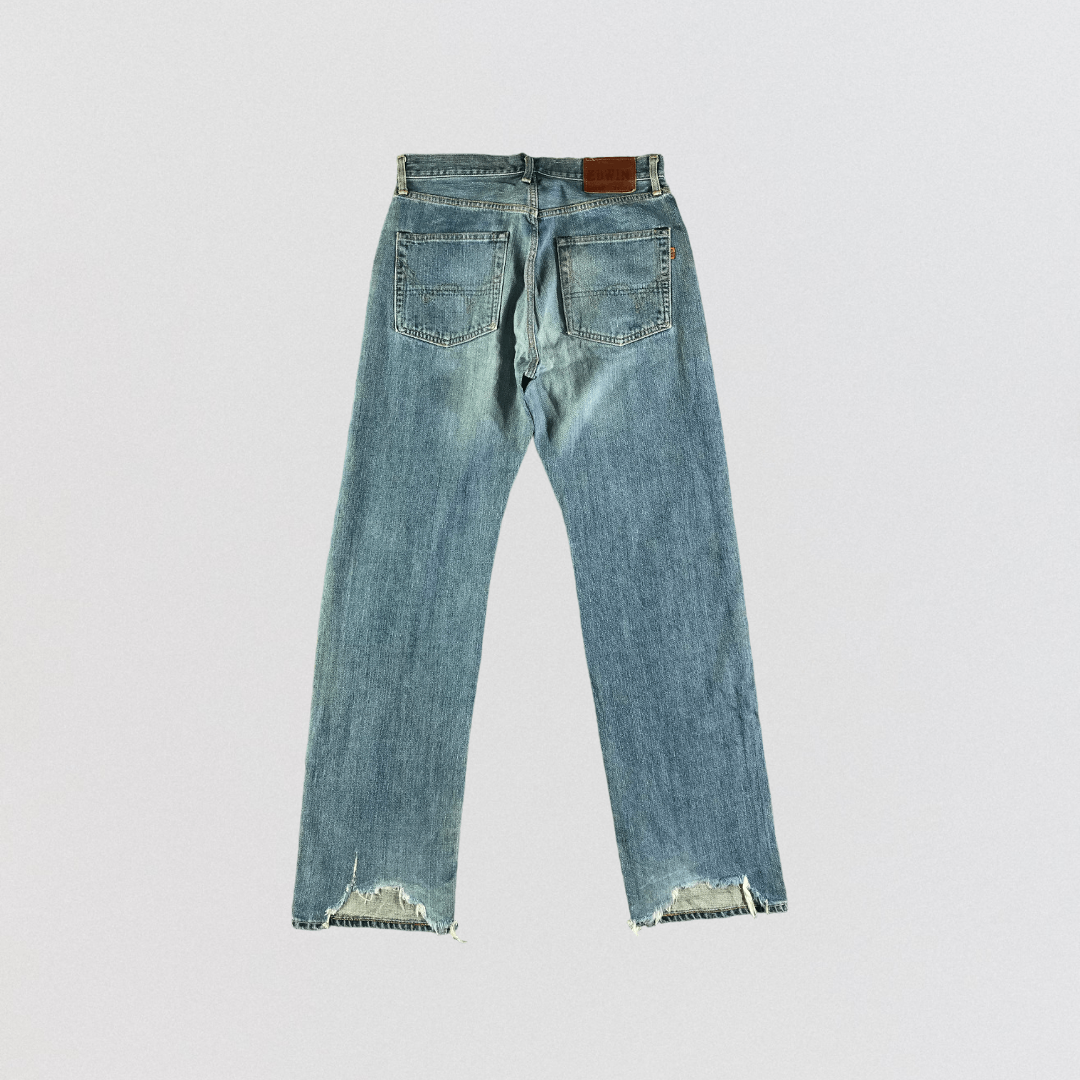Edwin Vintage Blue Wash Edwin 505 Selvedge Jeans-JM3657 Size US 33 - 2 Thumbnail