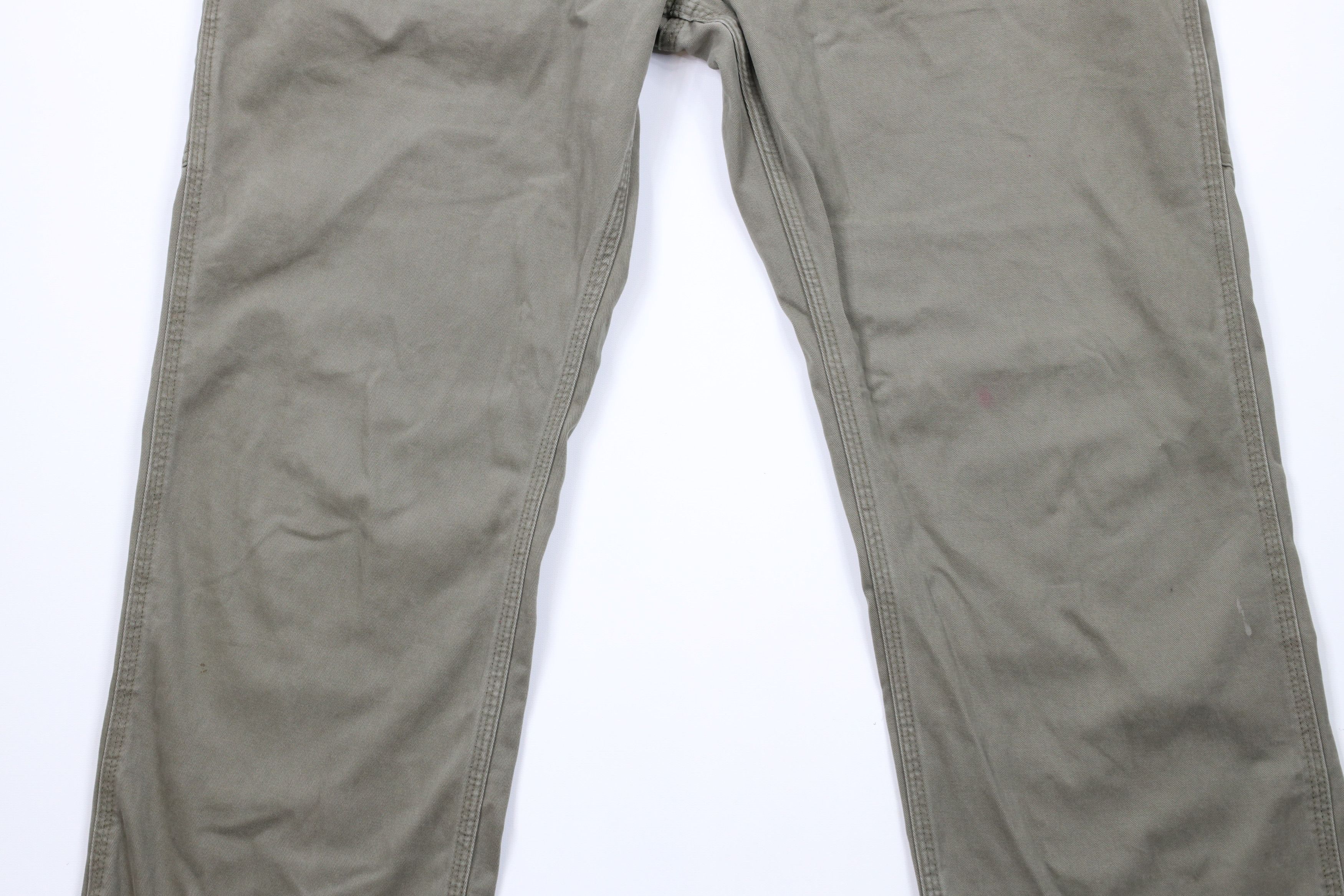 Carhartt × Vintage Vintage Carhartt Out Wide Leg Dungaree Carpenter Pants Green Size US 38 / EU 54 - 3 Thumbnail