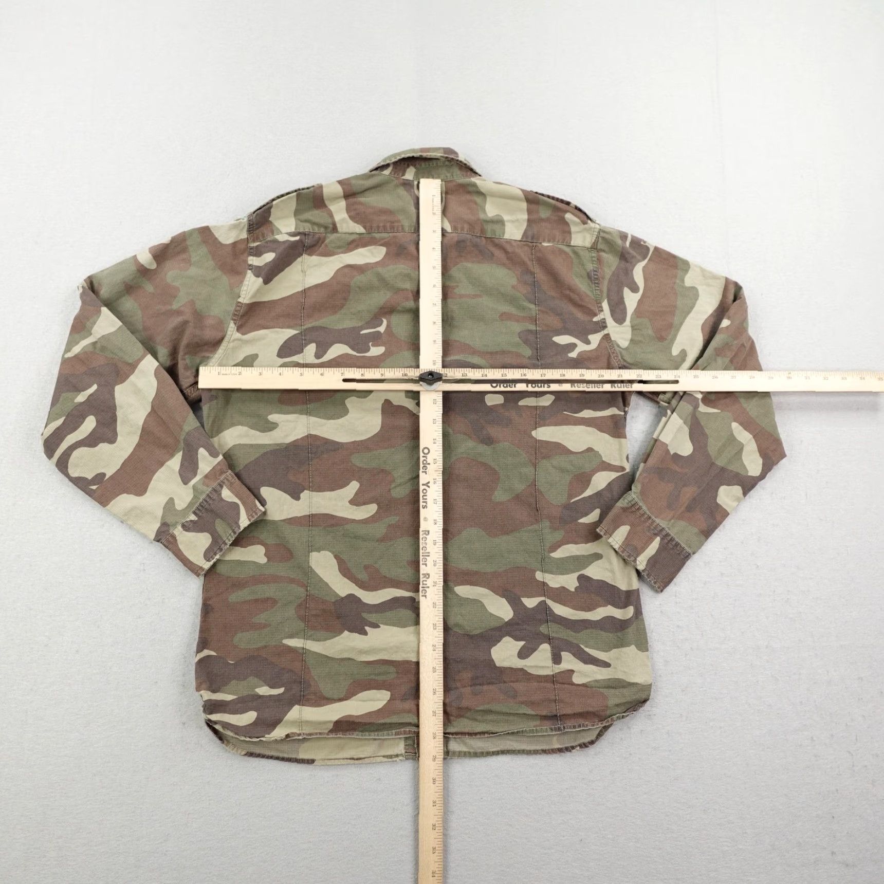 Gap VINTAGE Gap Shirt Mens Medium Green Camouflage Ripstop Hook Loop Military Field Outdoor Size US M / EU 48-50 / 2 - 6 Thumbnail