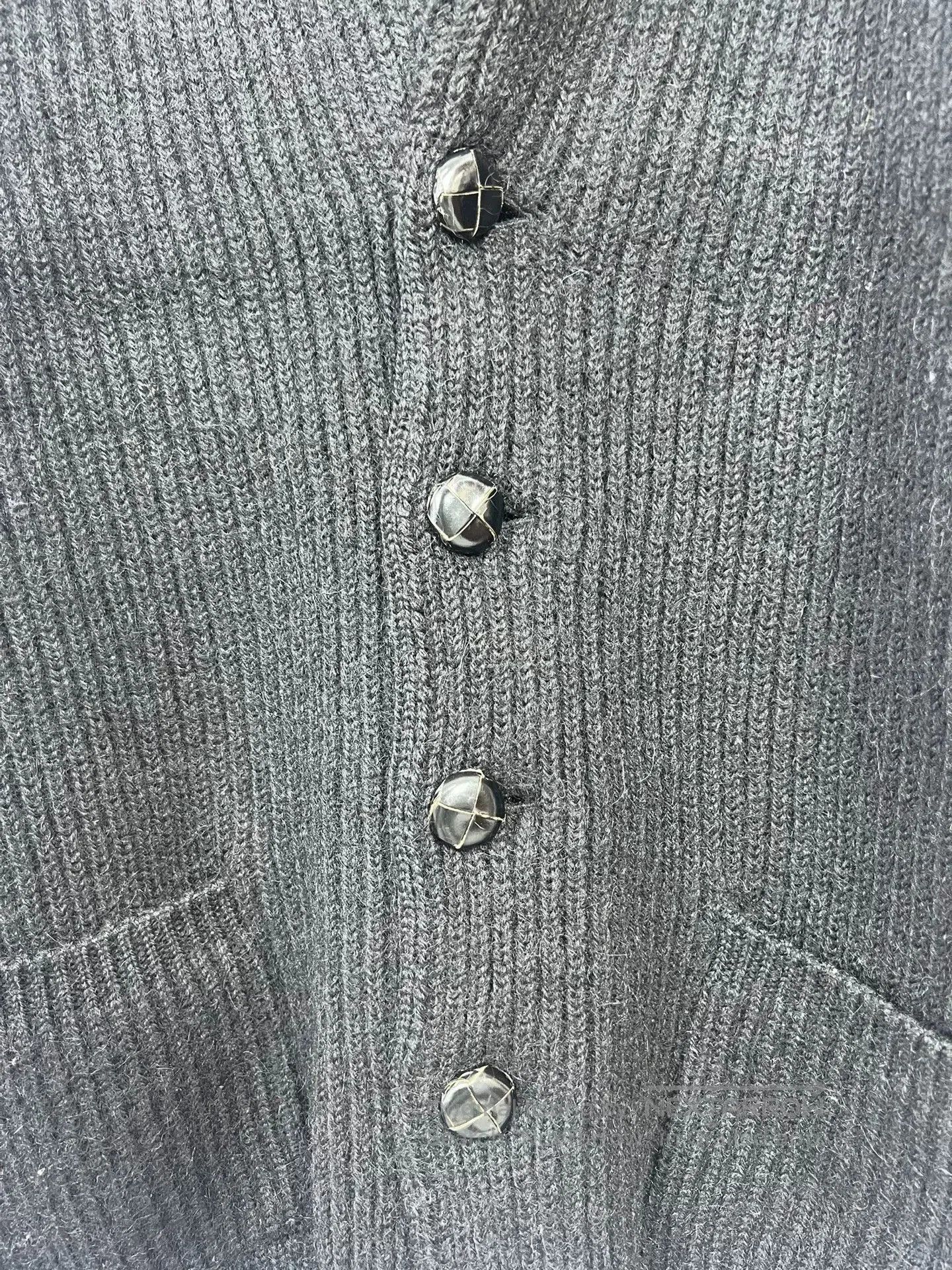 Saint Laurent Paris Saint Laurent Black Knit Cardigan Sweater. Size US M / EU 48-50 / 2 - 3 Thumbnail