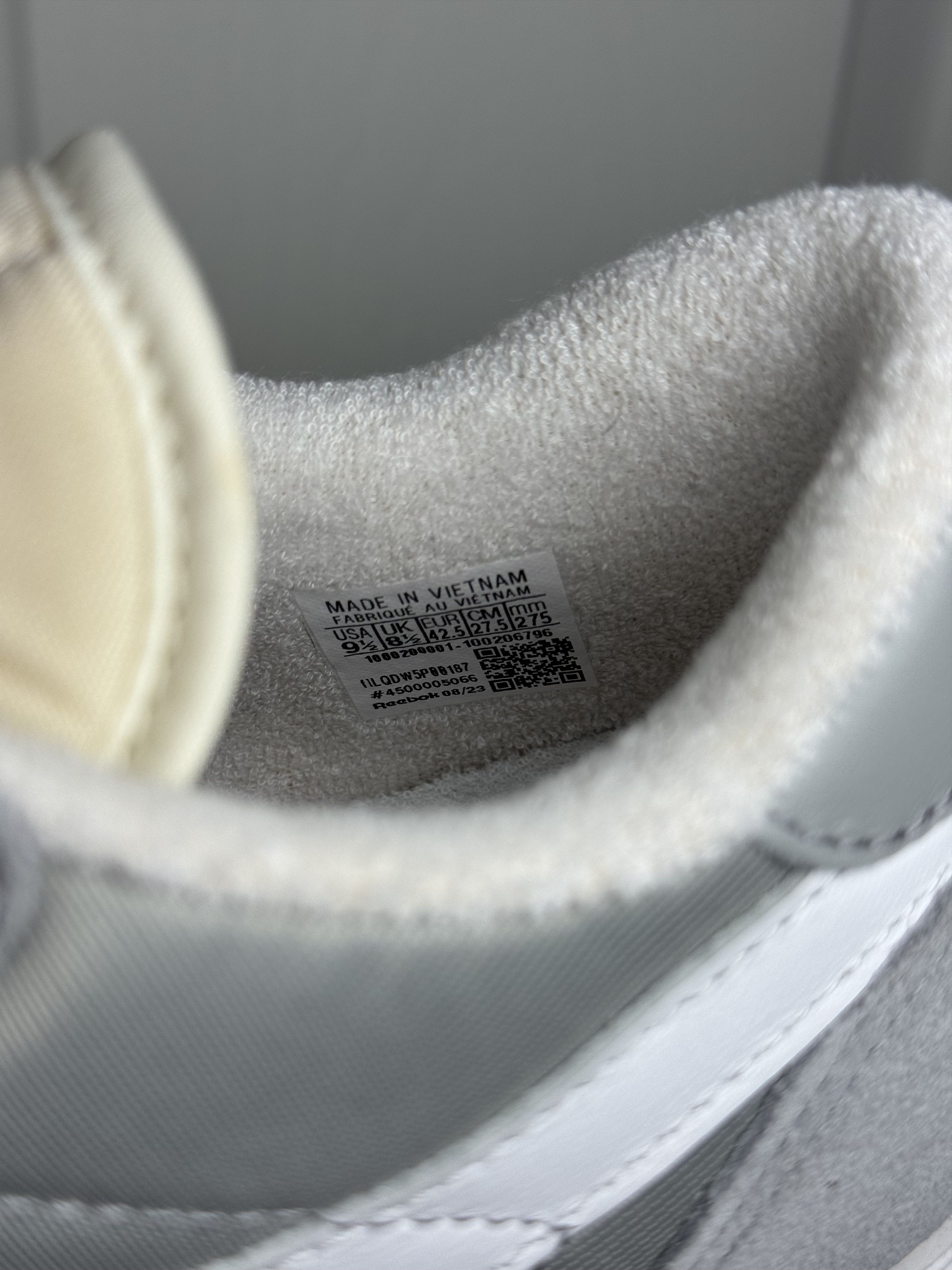 JJJJound × Reebok Classic Nylon Grey/White 9.5 Size US 9.5 / EU 42-43 - 6 Thumbnail