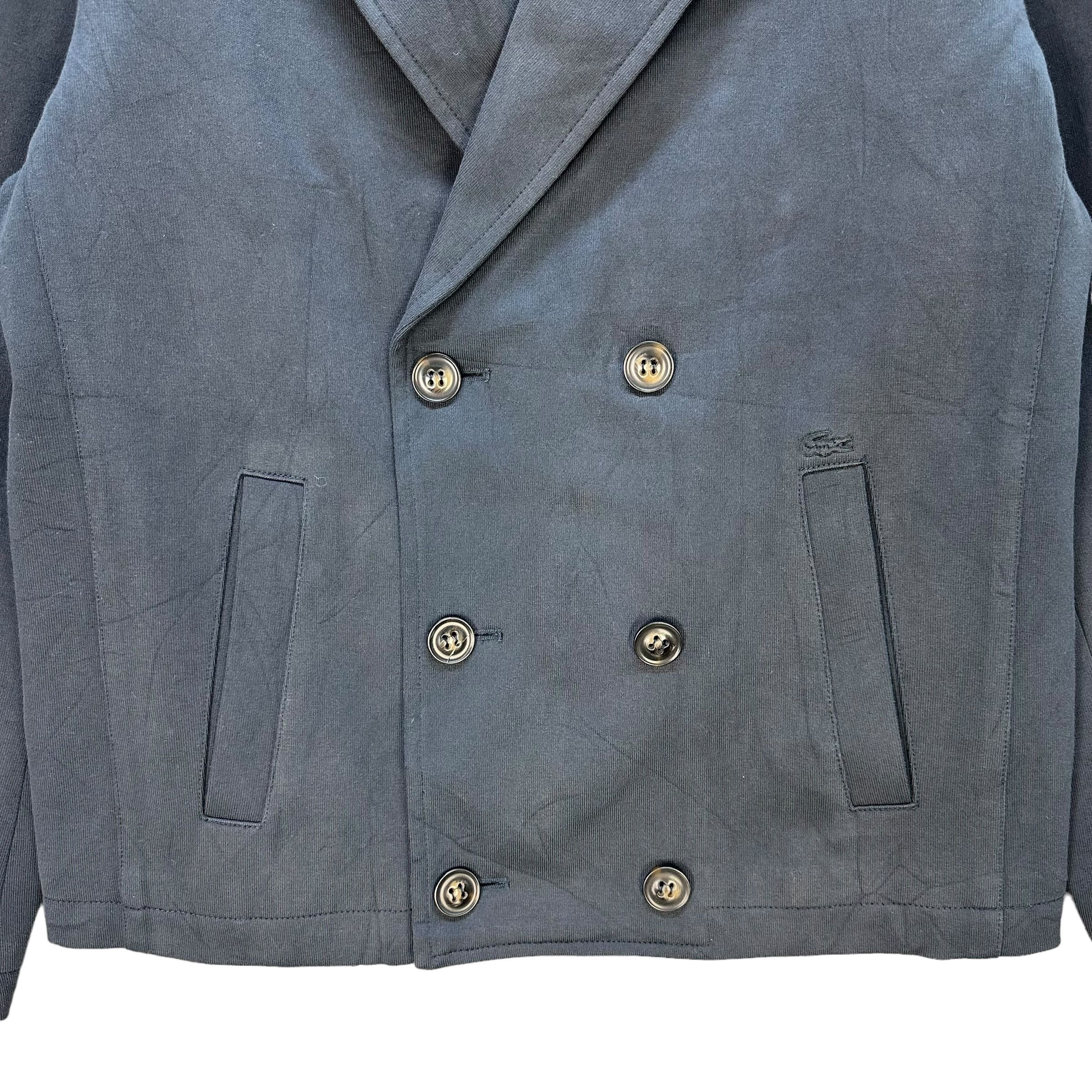 Lacoste LACOSTE Double Breasted Dark Blue Casual Jacket #A37-0847 Size US L / EU 52-54 / 3 - 3 Thumbnail