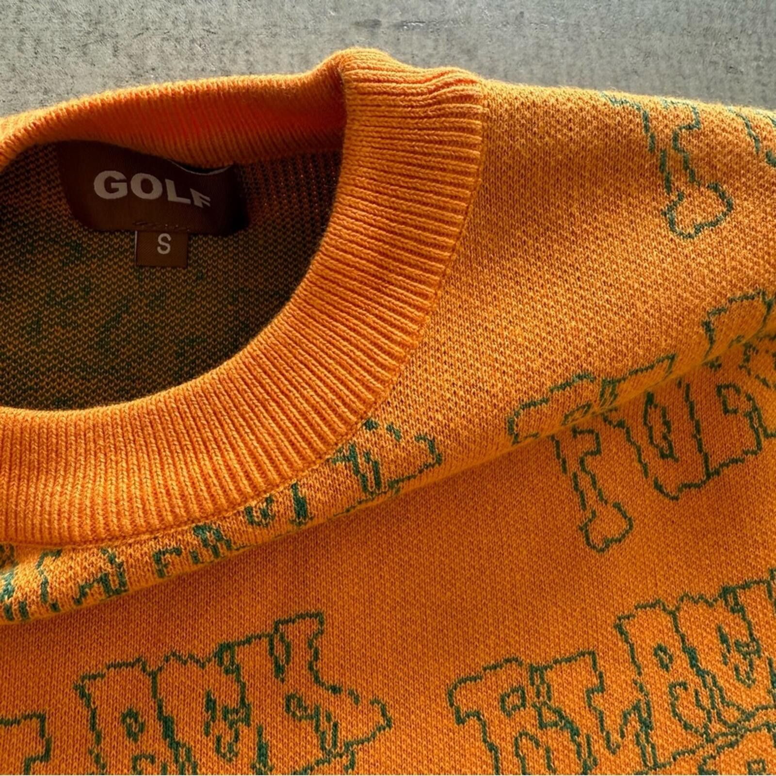 Golf Wang Golf Wang / Black Fury Jacquard Sweater / Orange Size US S / EU 44-46 / 1 - 3 Thumbnail