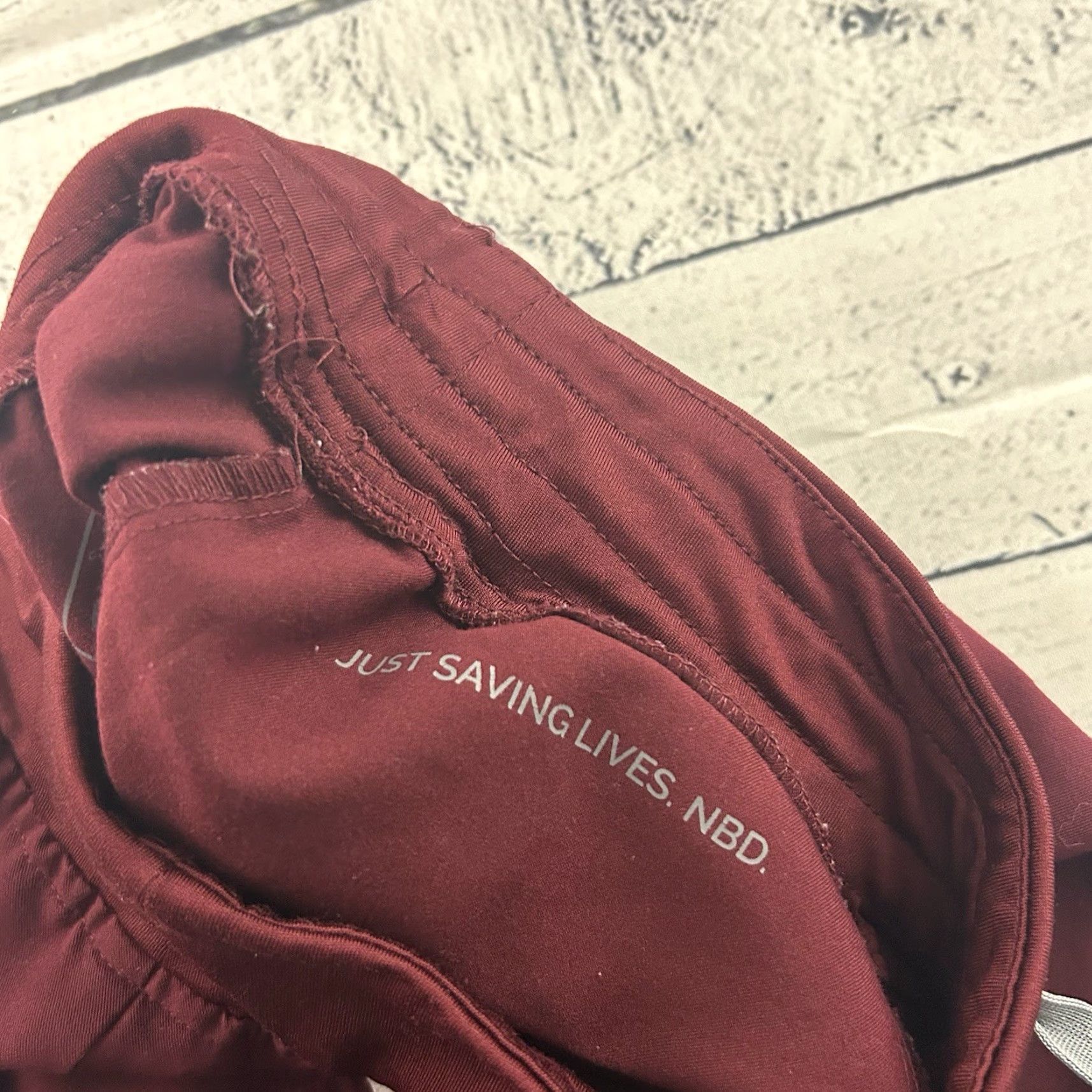 Vintage FIGS Technical Collection Zamora Jogger Scrub Pants Women S Red Maroon Jogger Pants Super Knit Scrubs Womens Subcategory: Pants Size 28" / US 6 / IT 42 - 5 Thumbnail