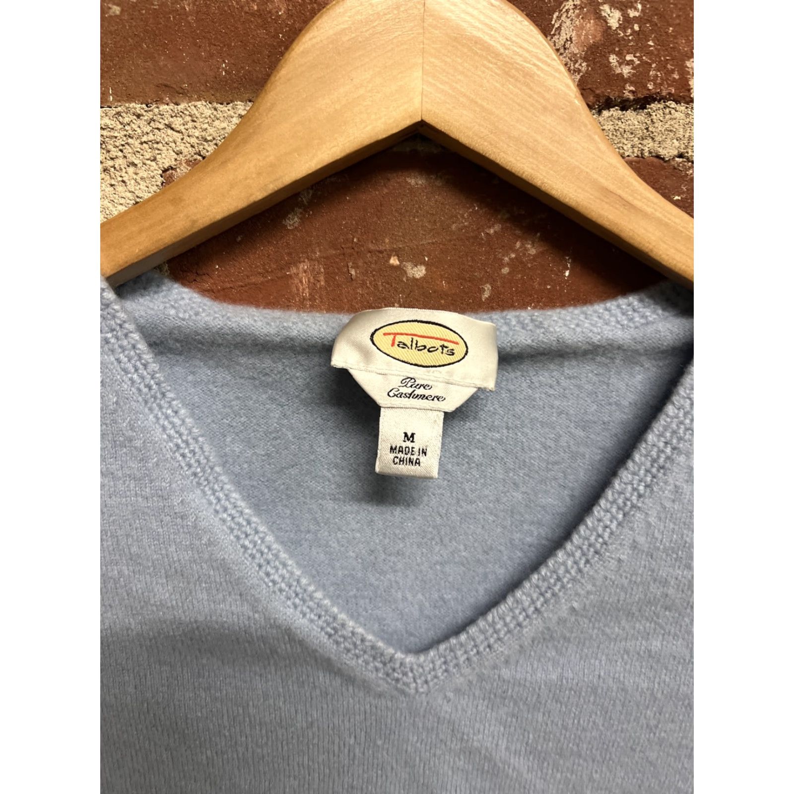 Talbots Talbots Womens Blue 100% Cashmere Pullover Sweater Size M Size M / US 6-8 / IT 42-44 - 2 Thumbnail
