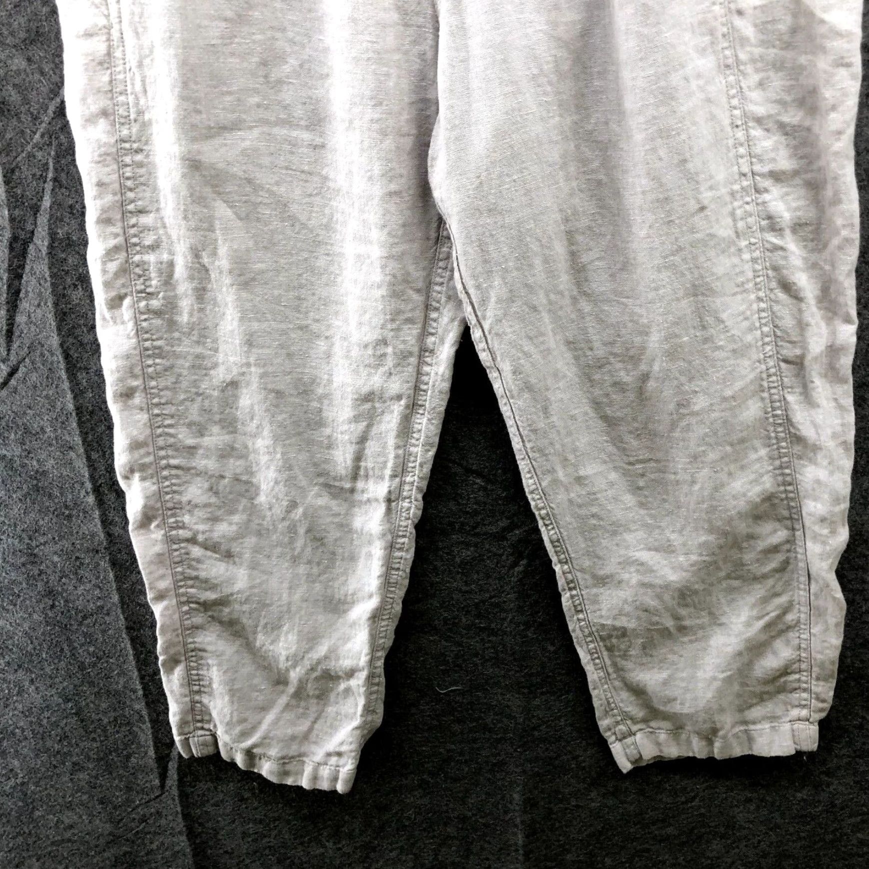 Jones New York Womens Linen Pants Jones New York Large Extra Large L Beige High Rise Size 36" / US 14 / IT 50 - 4 Thumbnail