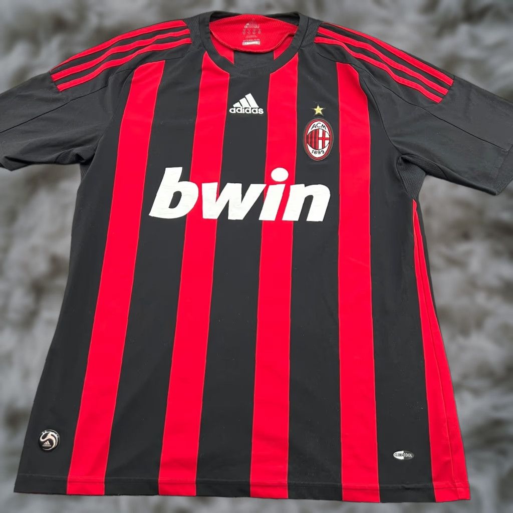 Adidas AC Milan 2008 2009 Home Football Jersey Mens Large Adidas Shirt Shirt Shirt Size US L / EU 52-54 / 3 - 1 Thumbnail