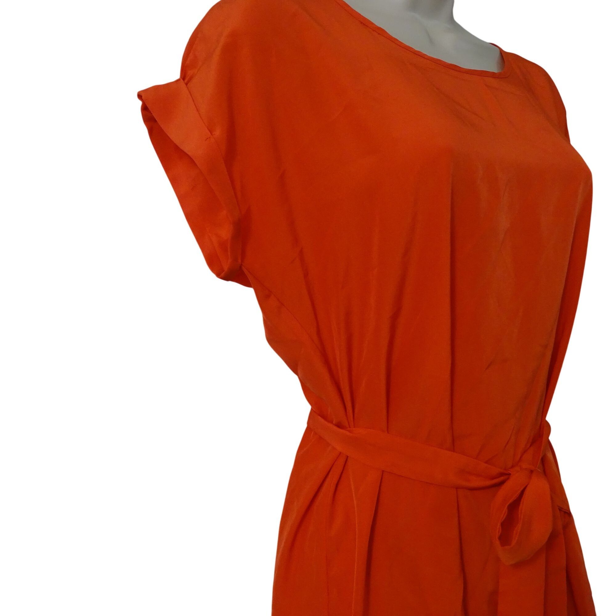 Other Pink Rose Women Orange Belted Tunic Shift Dress Size S Size S / US 4 / IT 40 - 2 Thumbnail