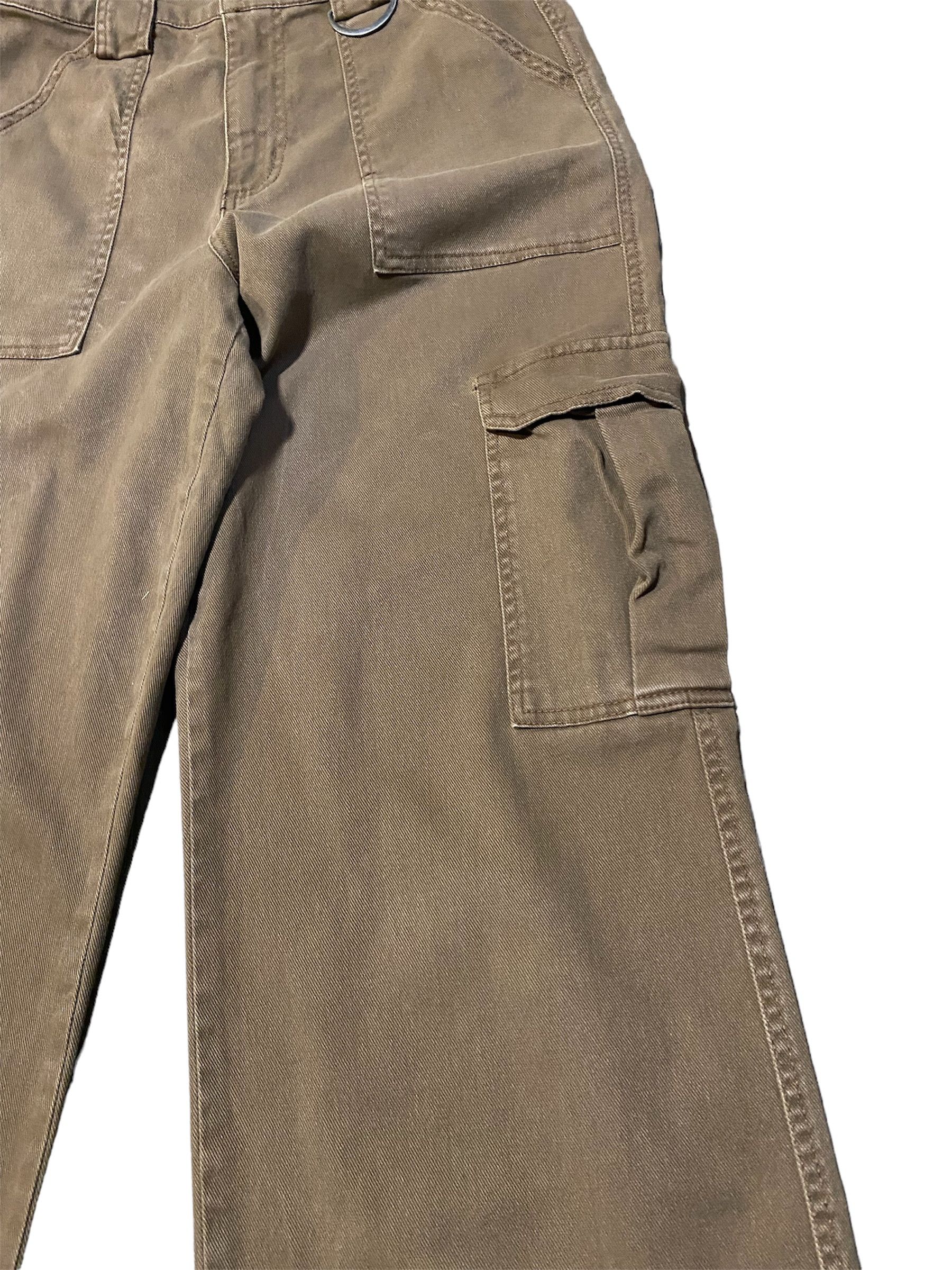 Vintage Vintage Streetwear Baggy Brown Cargo Pants Size US 29 - 2 Thumbnail