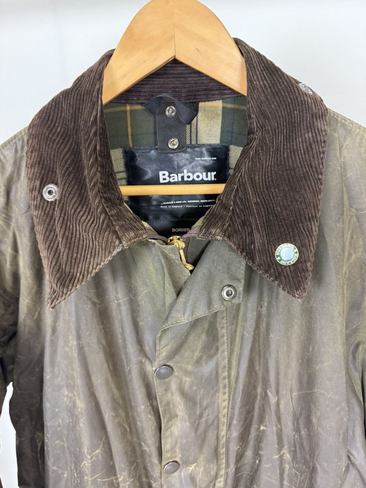 Barbour Barbour Wax Cotton Border Jacket Size US XL / EU 56 / 4 - 2 Thumbnail