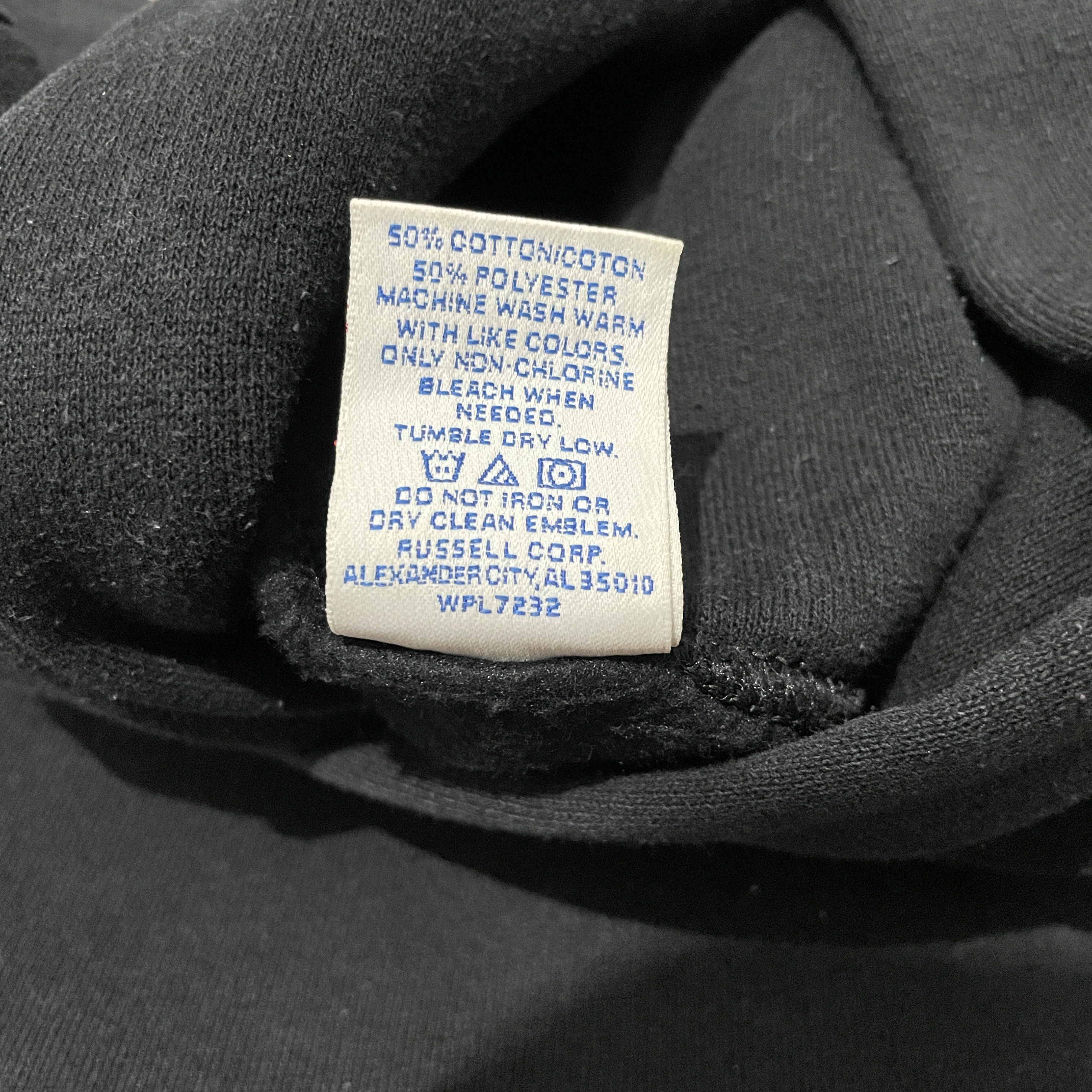 Russell Athletic Vintage 00s Black Russell Athletic Hoodie Size US L / EU 52-54 / 3 - 3 Thumbnail