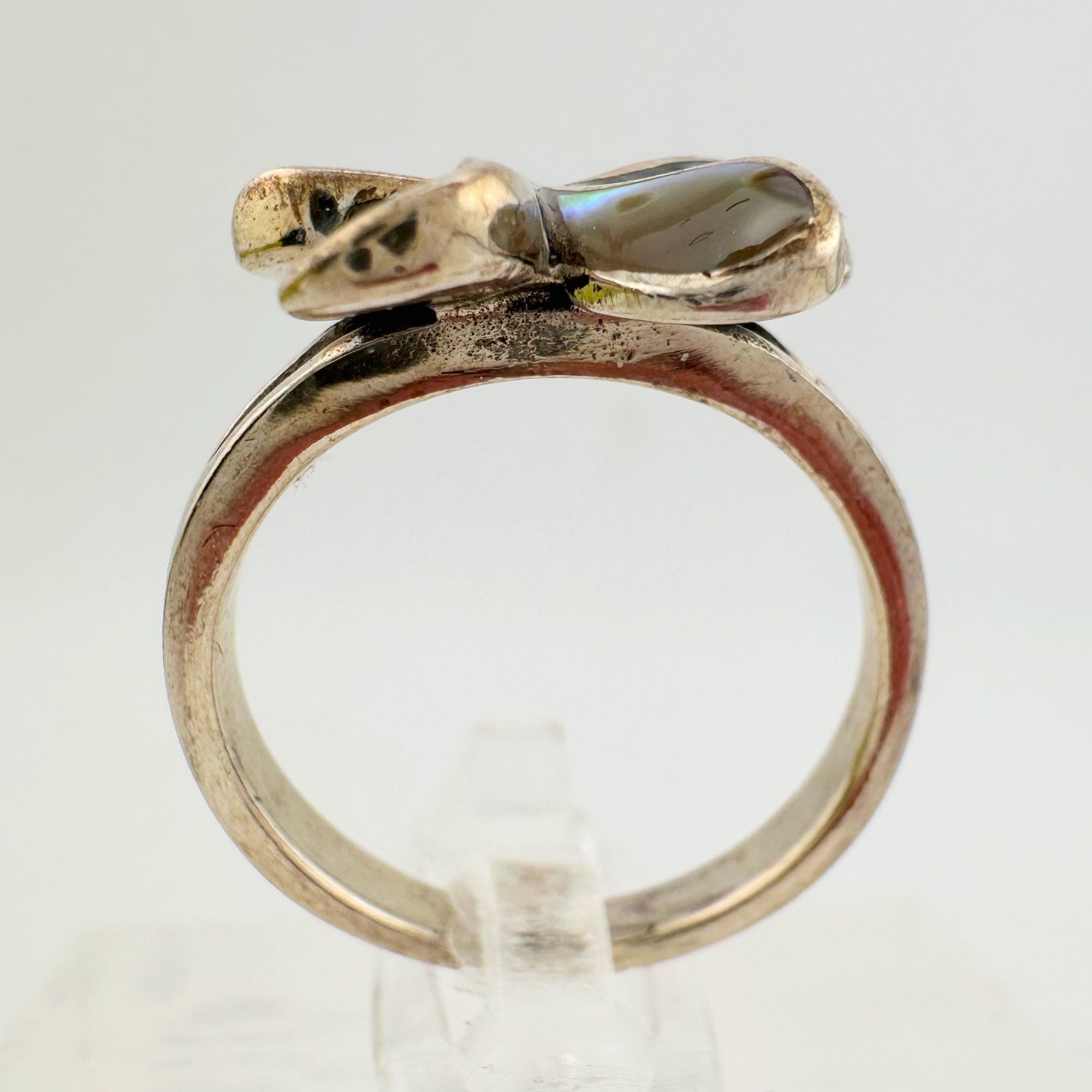 Other Natural Abalone Flower Ring in Sterling Silver Size 9.75 Size ONE SIZE - 4 Thumbnail