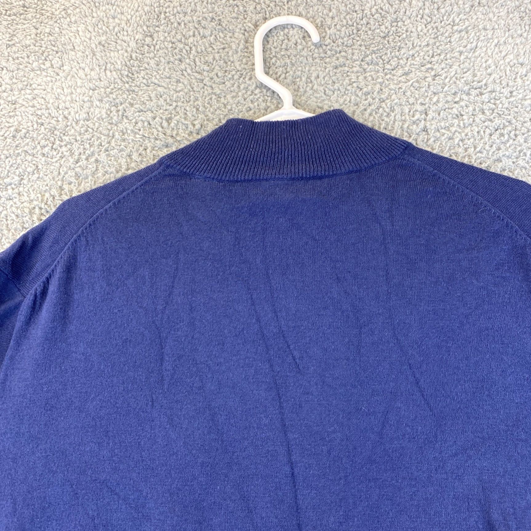 Orvis VINTAGE ORVIS Sweater Shirt Men L Blue Pullover Knit Merino Wool 47-57 Long Sleeve Mock Neck Outdoor 90s Mens Size US L / EU 52-54 / 3 - 7 Thumbnail