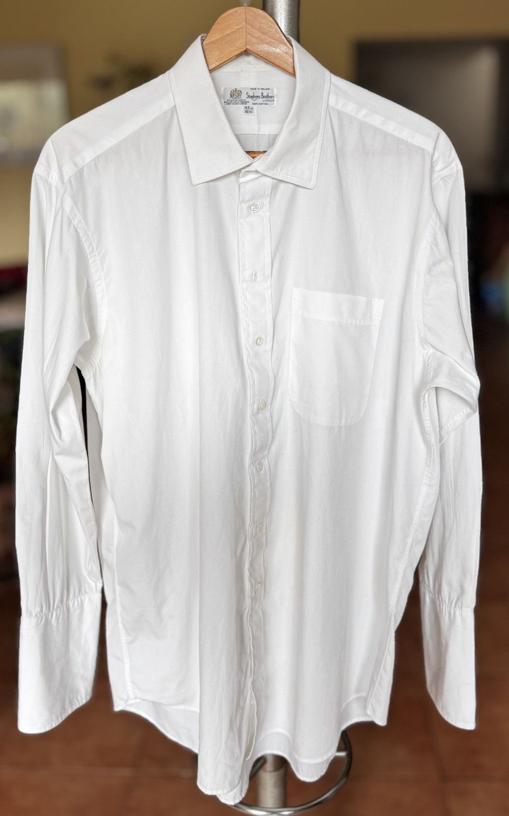 Other Stephens Brothers London Vintage Dress Shirt - Ireland Size US M / EU 48-50 / 2 - 1 Thumbnail