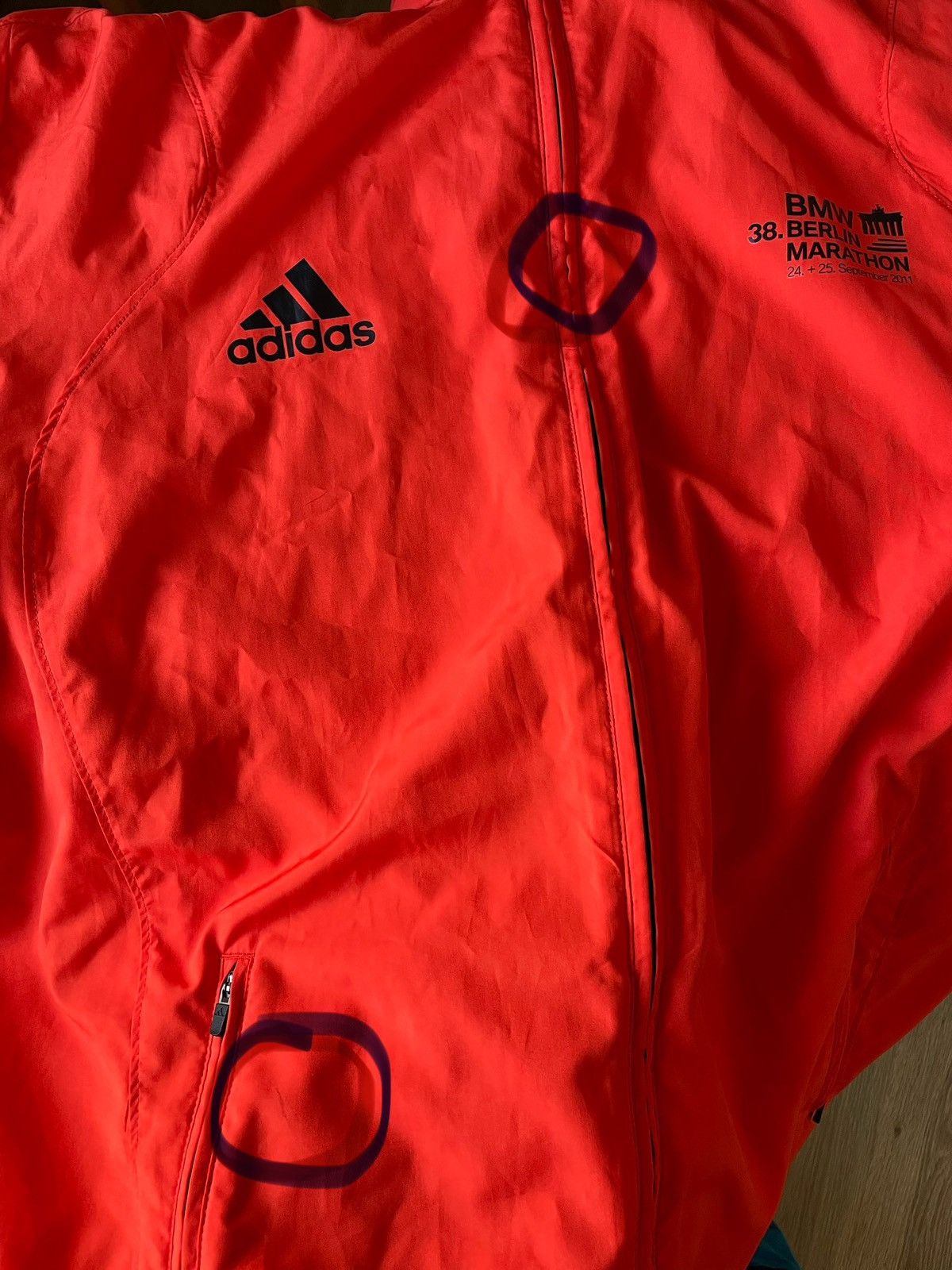 Adidas Jacket Adidas BMW 38 Berlin Marathon 2011 Vintage Size US XL / EU 56 / 4 - 6 Thumbnail