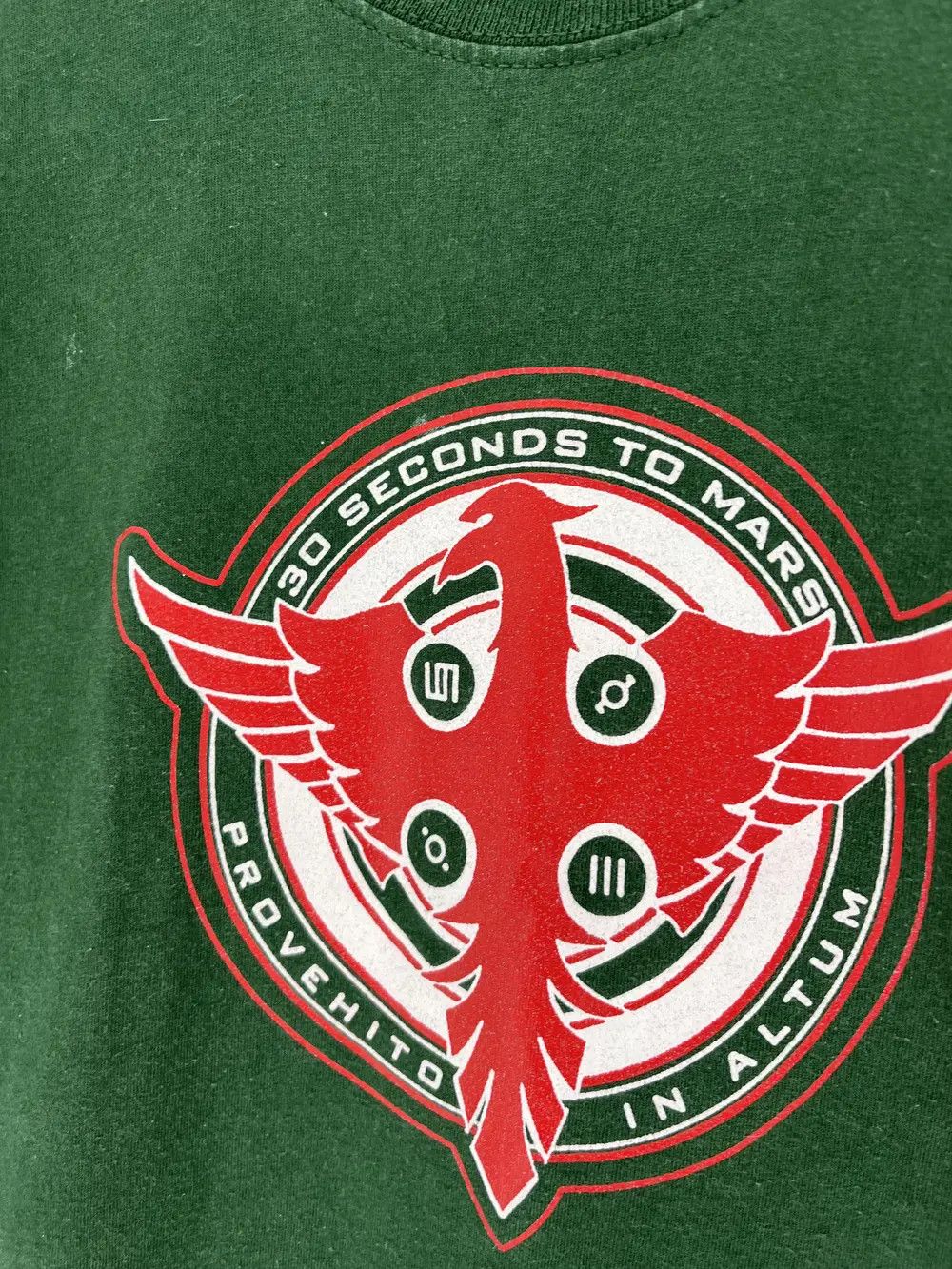 Band Tees Vintage Y2K 30 SECONDS TO MARS Tour T-Shirt 2010 Size US S / EU 44-46 / 1 - 7 Thumbnail